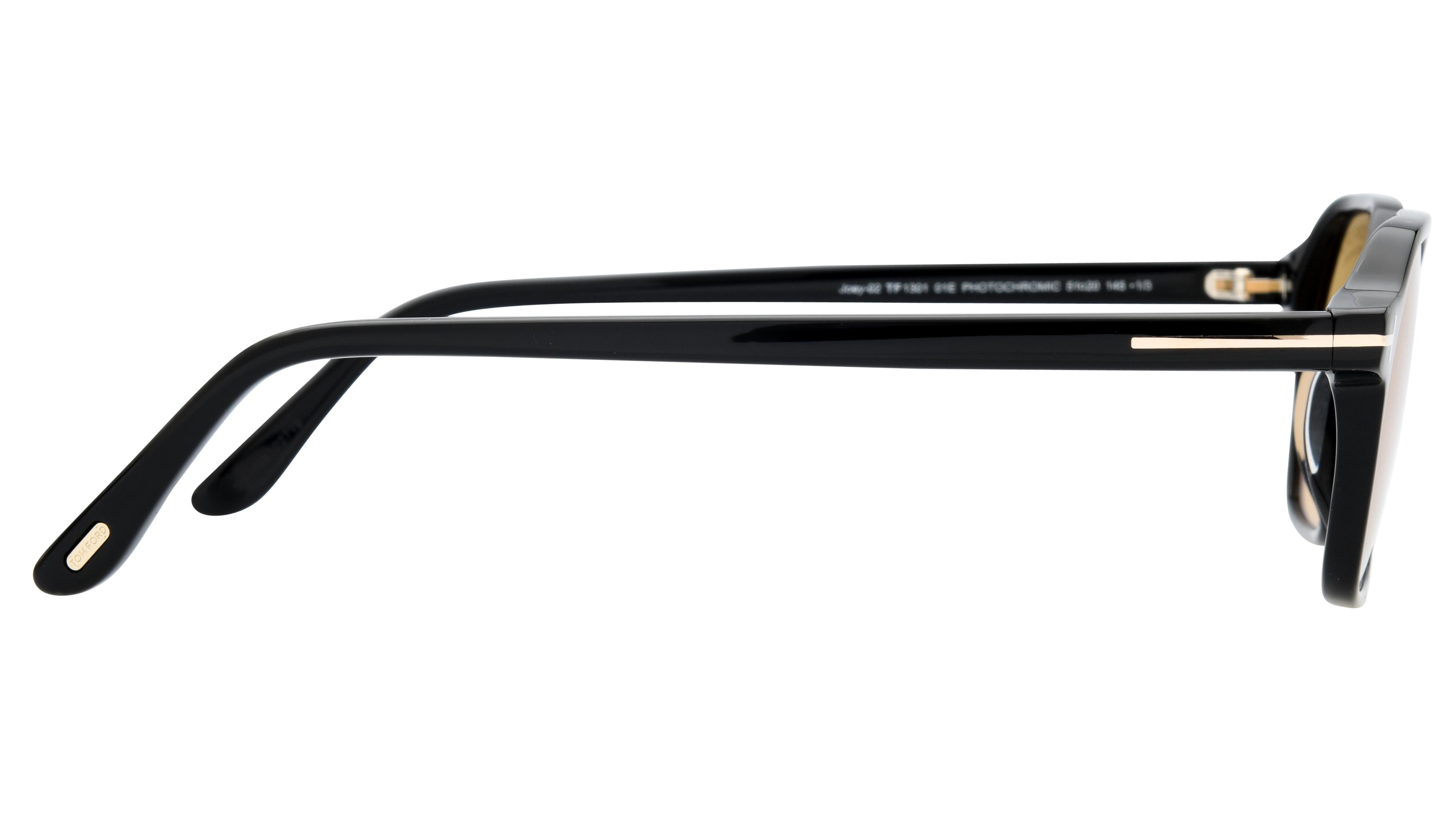 Lunettes de soleil Tom Ford Homme Noir Angulaire FT1301 Droite