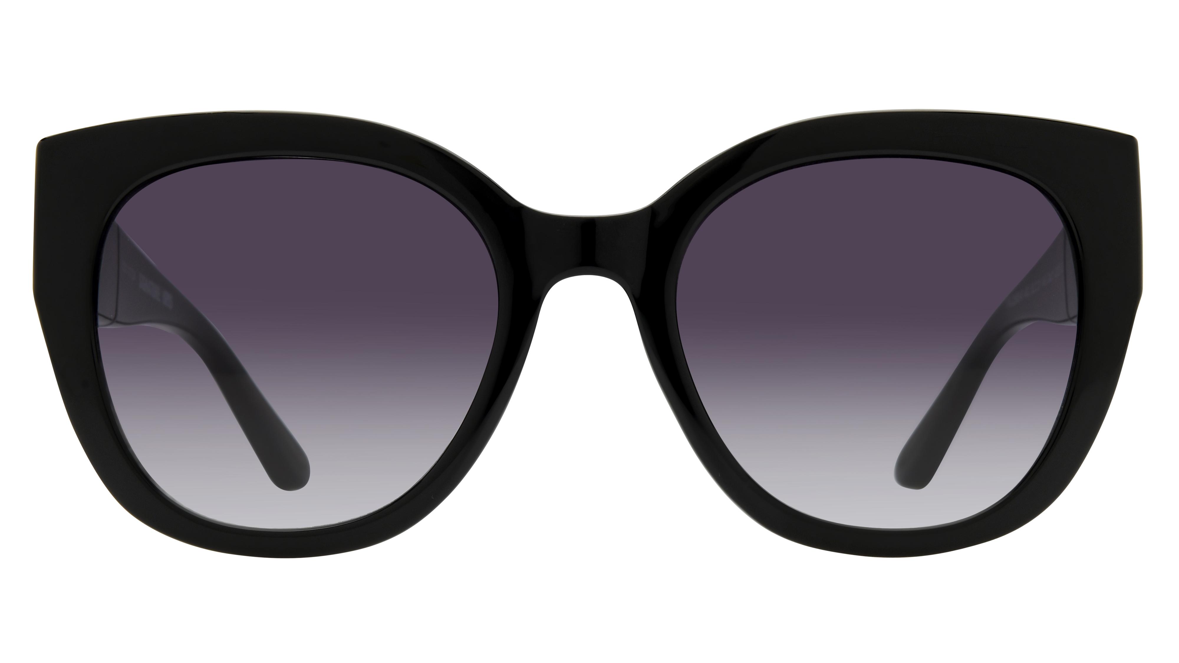 Lunettes de soleil Signature Krys Femme Noir Papillon Skj2505-B Face