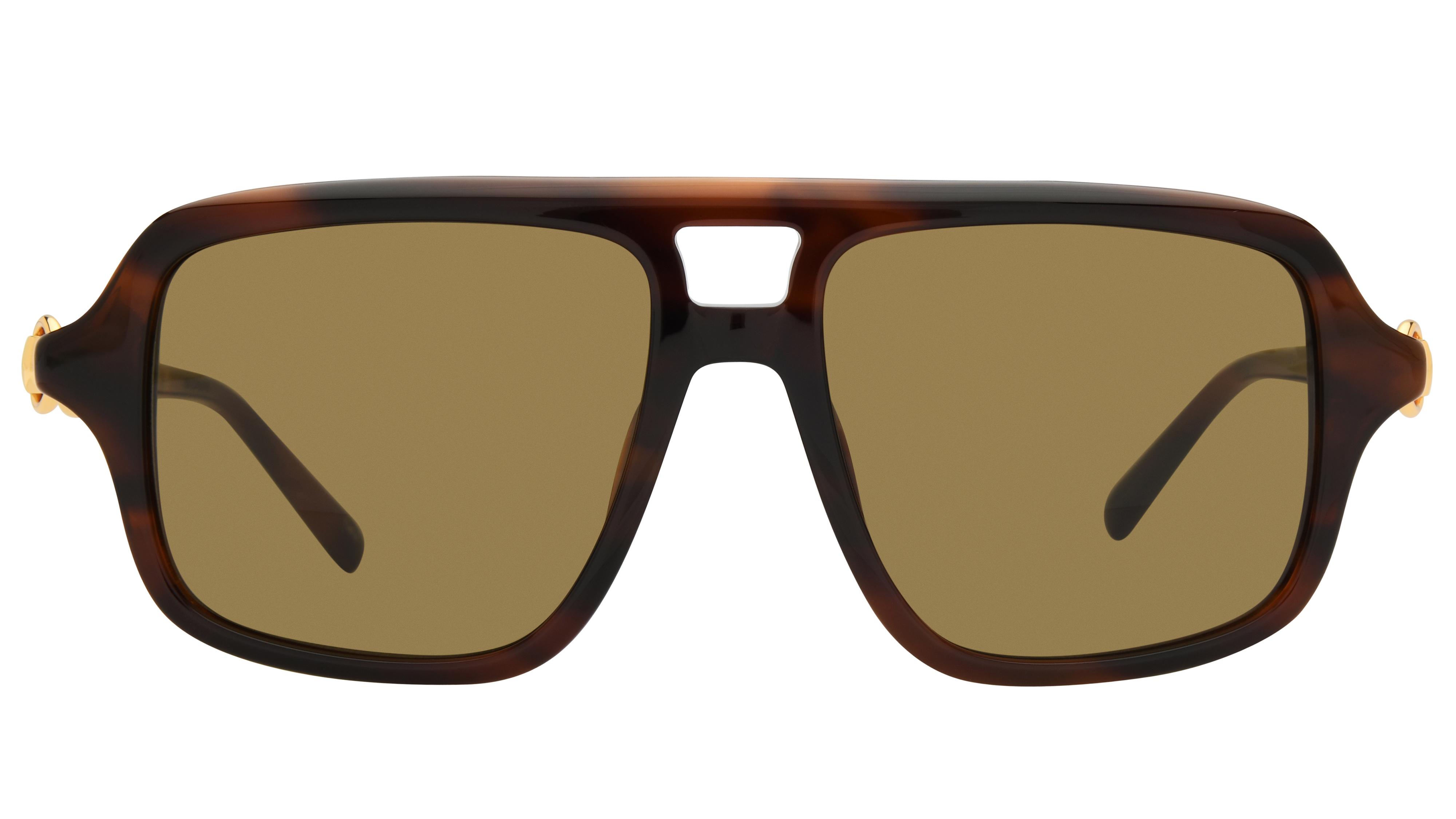 Lunettes de soleil Gucci Femme Écaille Aviateur GG2052S Face