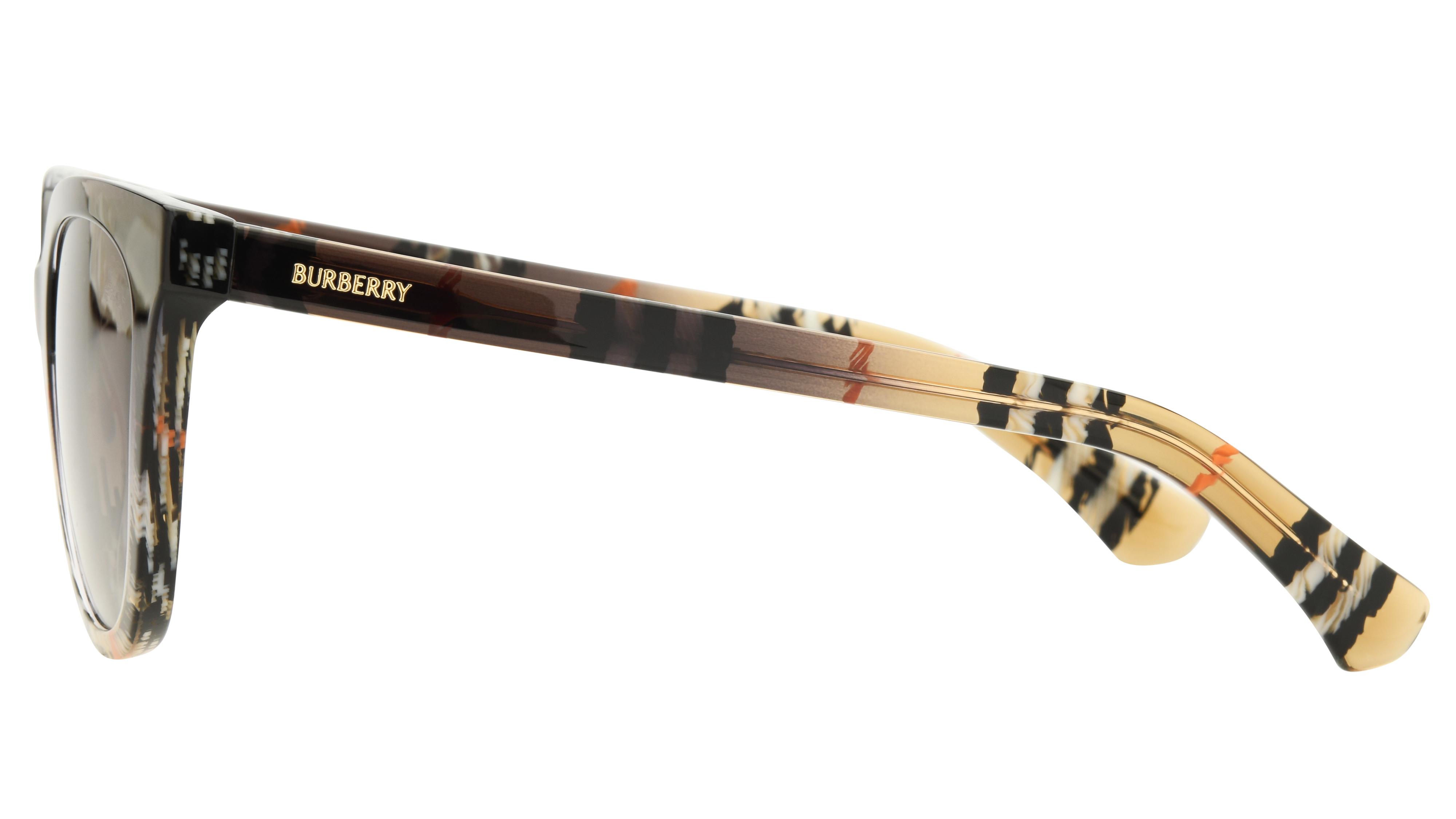 Lunettes de soleil Burberry Femme Marron Pantos BE4469 Gauche