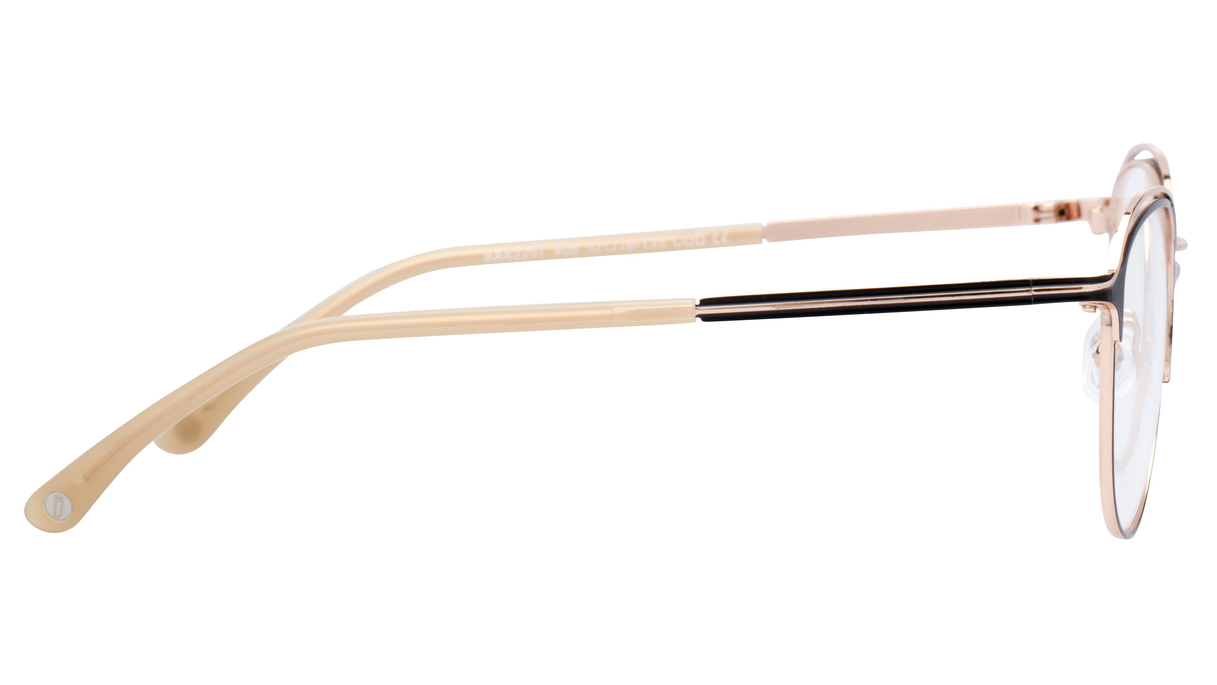 Lunettes de vue Baïa Femme Noir Aviateur Baa2207 Droite