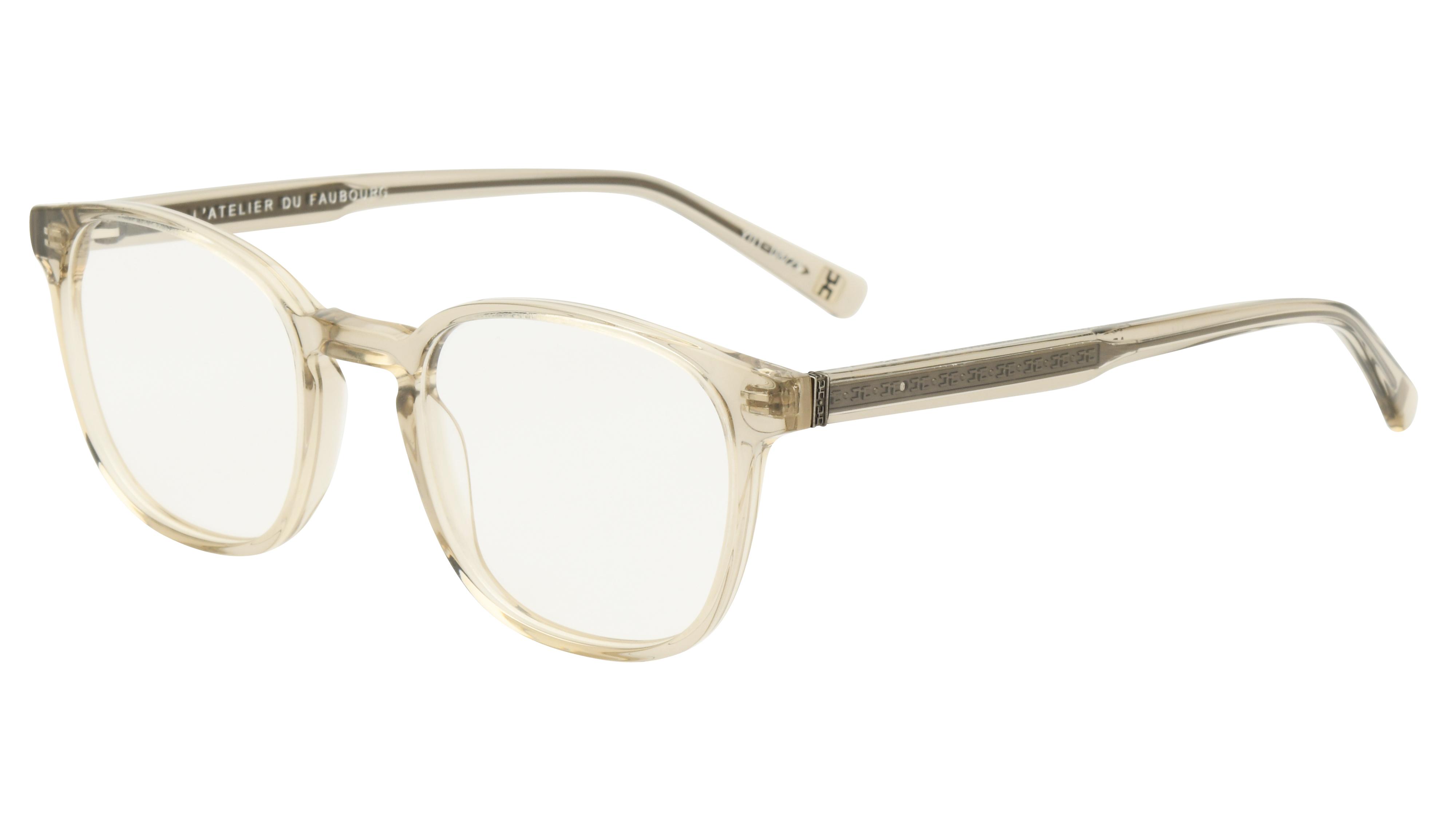 Lunettes de vue L'Atelier du Faubourg Homme Gris Carré Adf2305 Trois-Quart