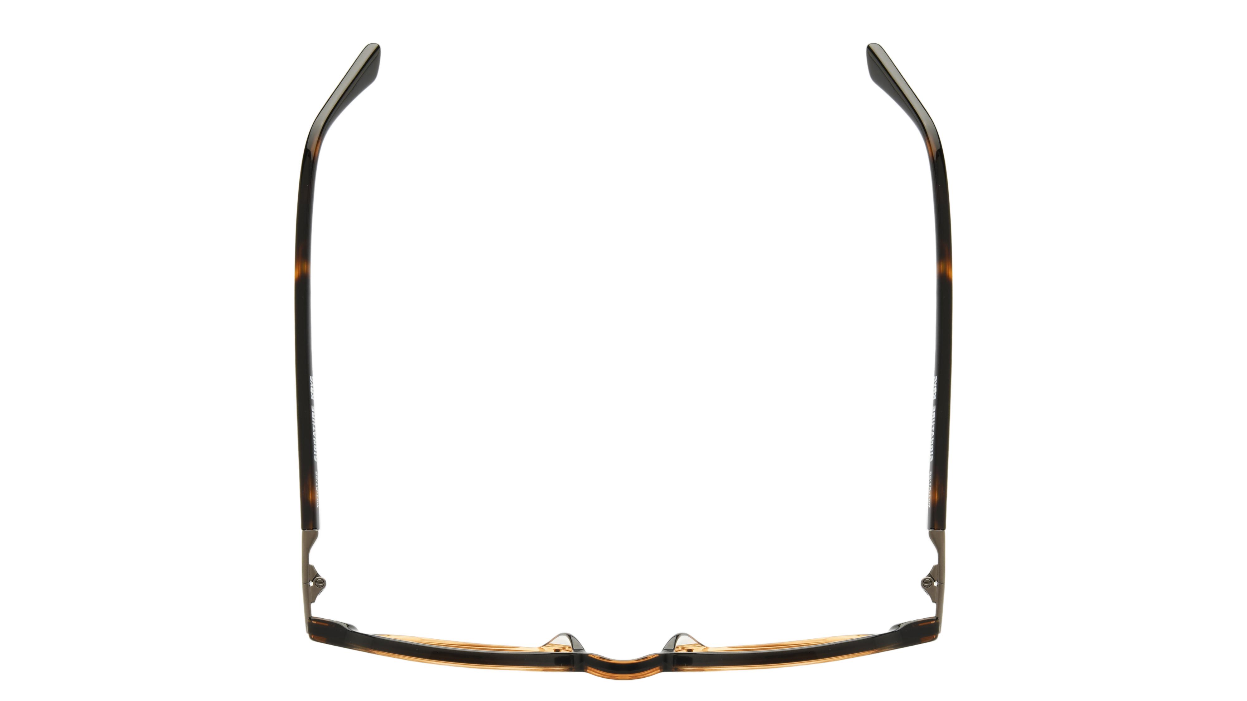 Lunettes de vue Signature Krys Homme Marron Carré Com2501 Dessus
