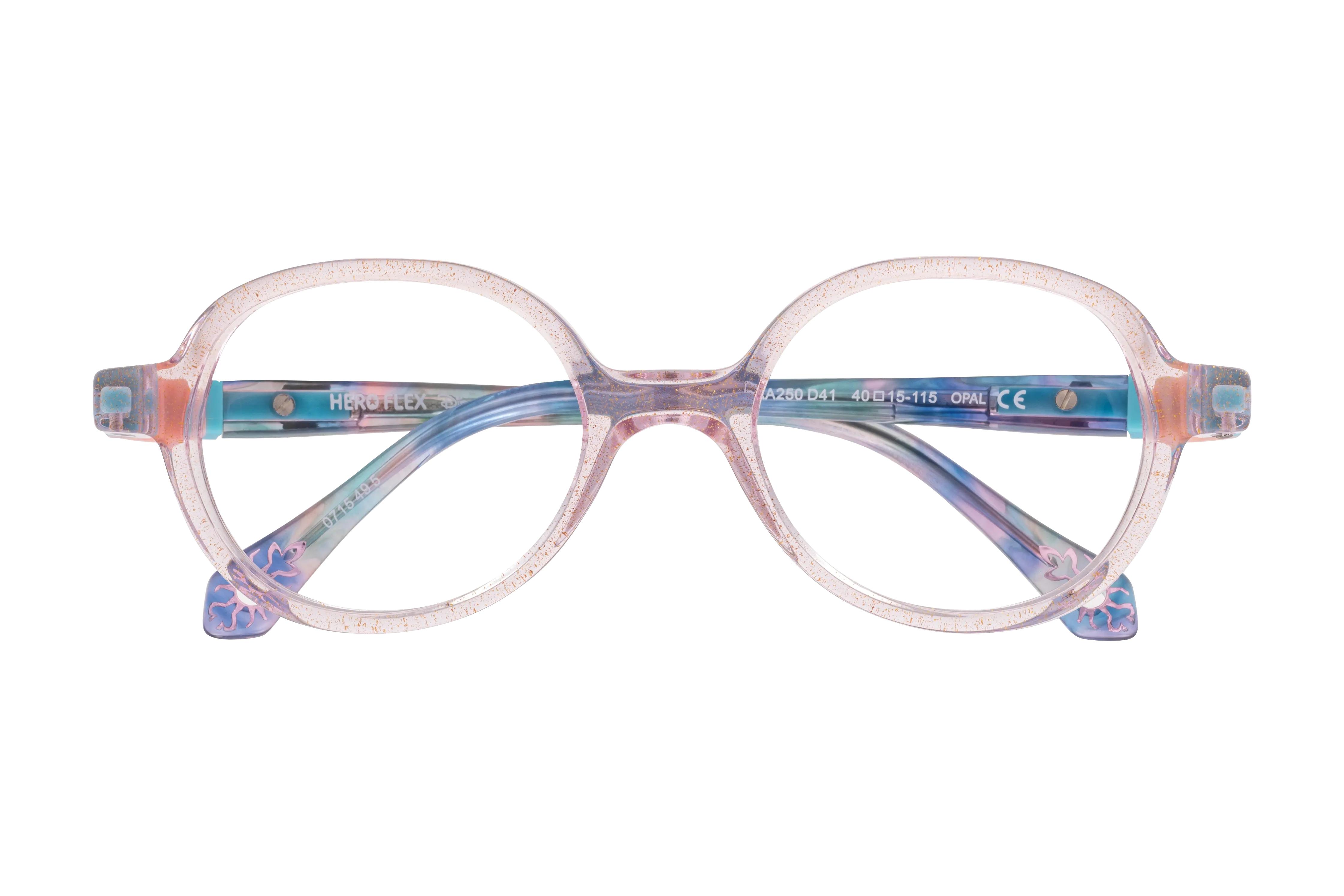 Lunettes de vue Disney Princesses  Violet Papillon DPAA250D41 Face