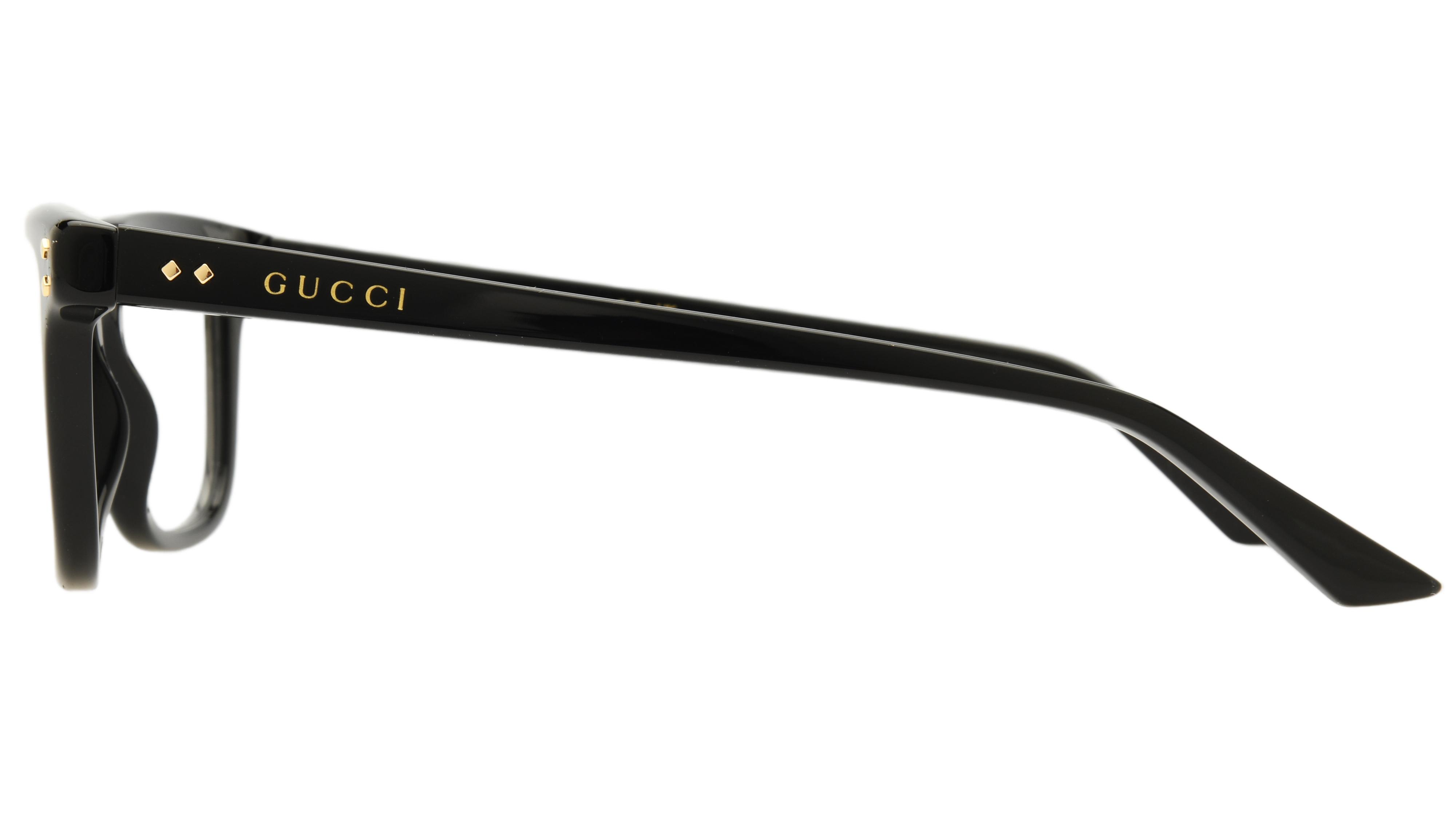 Lunettes de vue Gucci Homme Noir Rectangle GG1895O Gauche