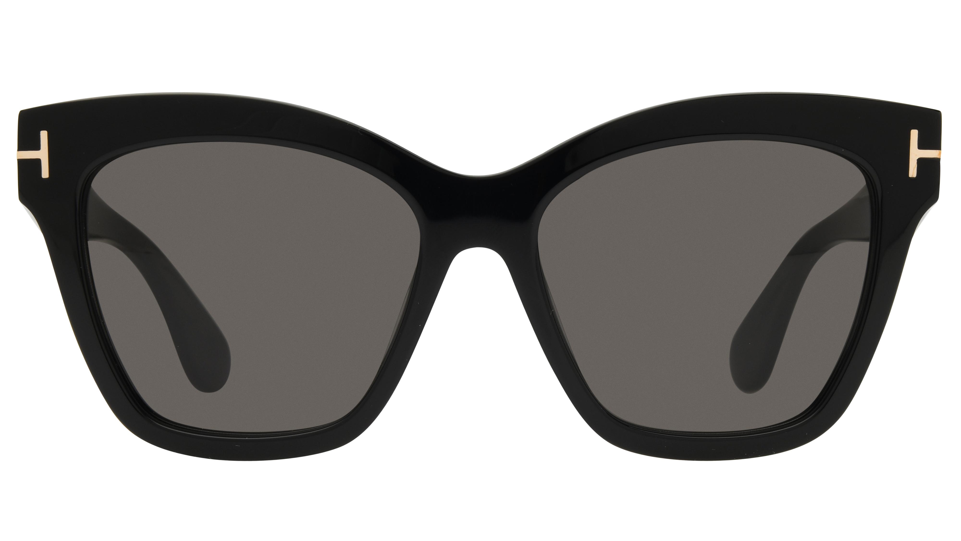 Lunettes de soleil Tom Ford Femme Noir Papillon Ft1217 Face