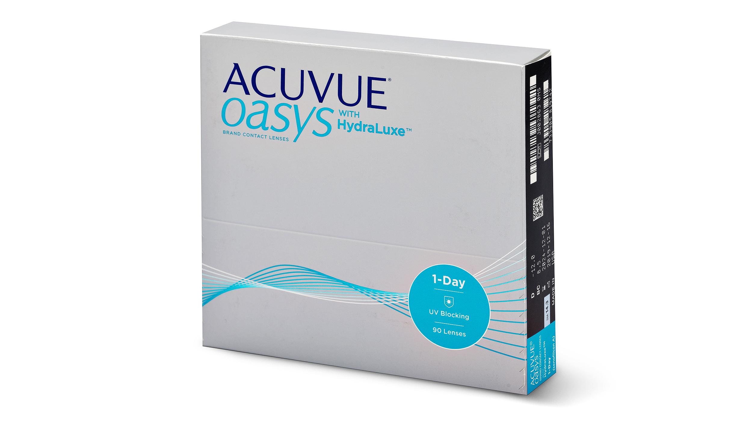 Lentilles de contact Acuvue Oasys 1-Day Boîte de 90