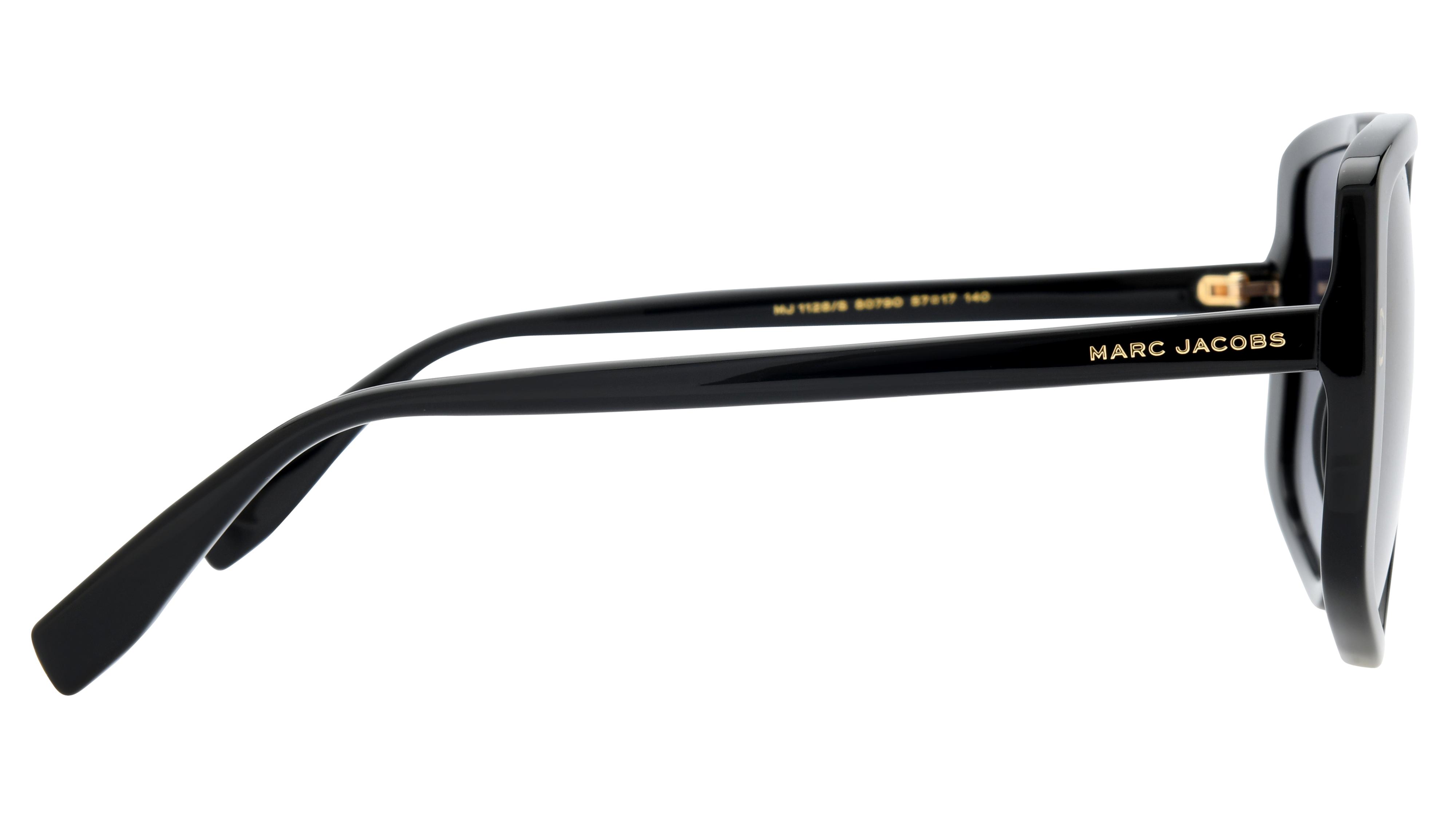 Lunettes de soleil Marc Jacobs Femme Noir Carré Mj1128/S Droite