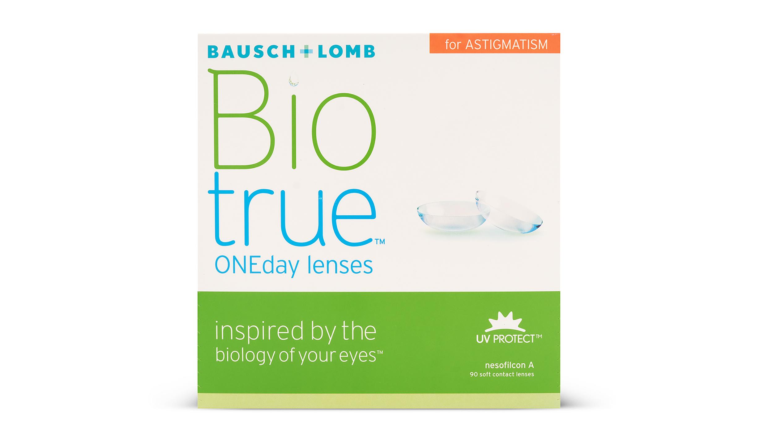 Lentilles de contact Biotrue One Day for Astigmatism Boîte de 90