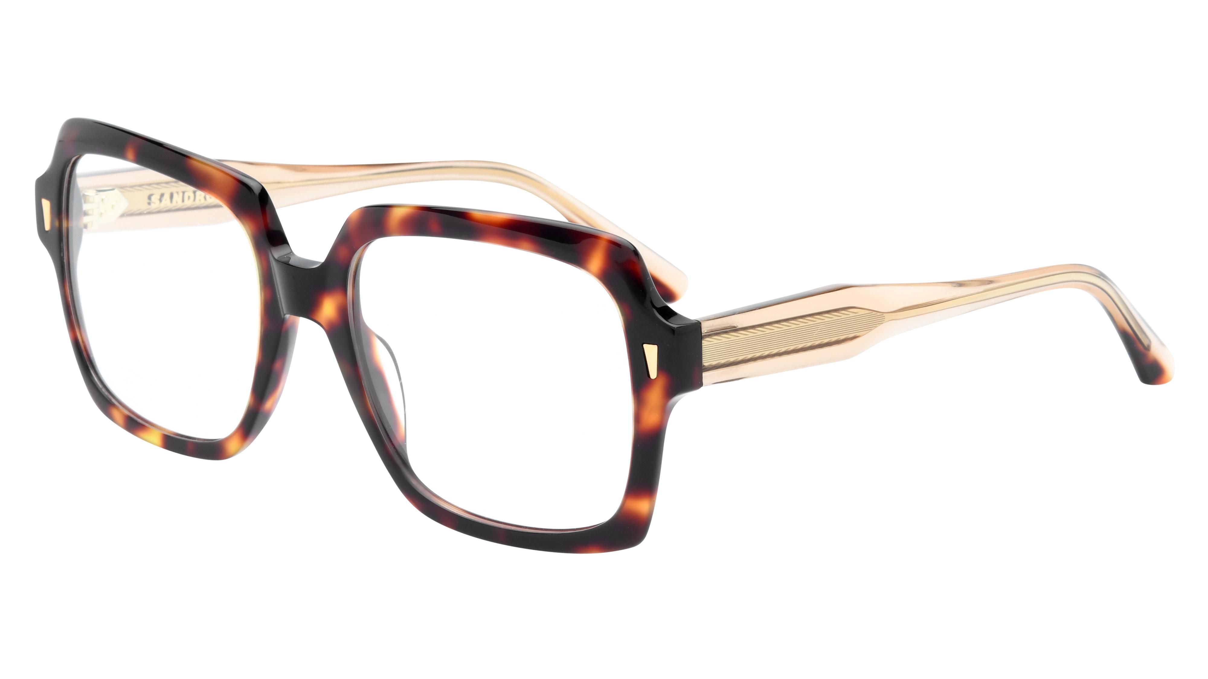 Lunettes de vue Sandro Femme Écaille Rectangle Sd2049 Trois-Quart