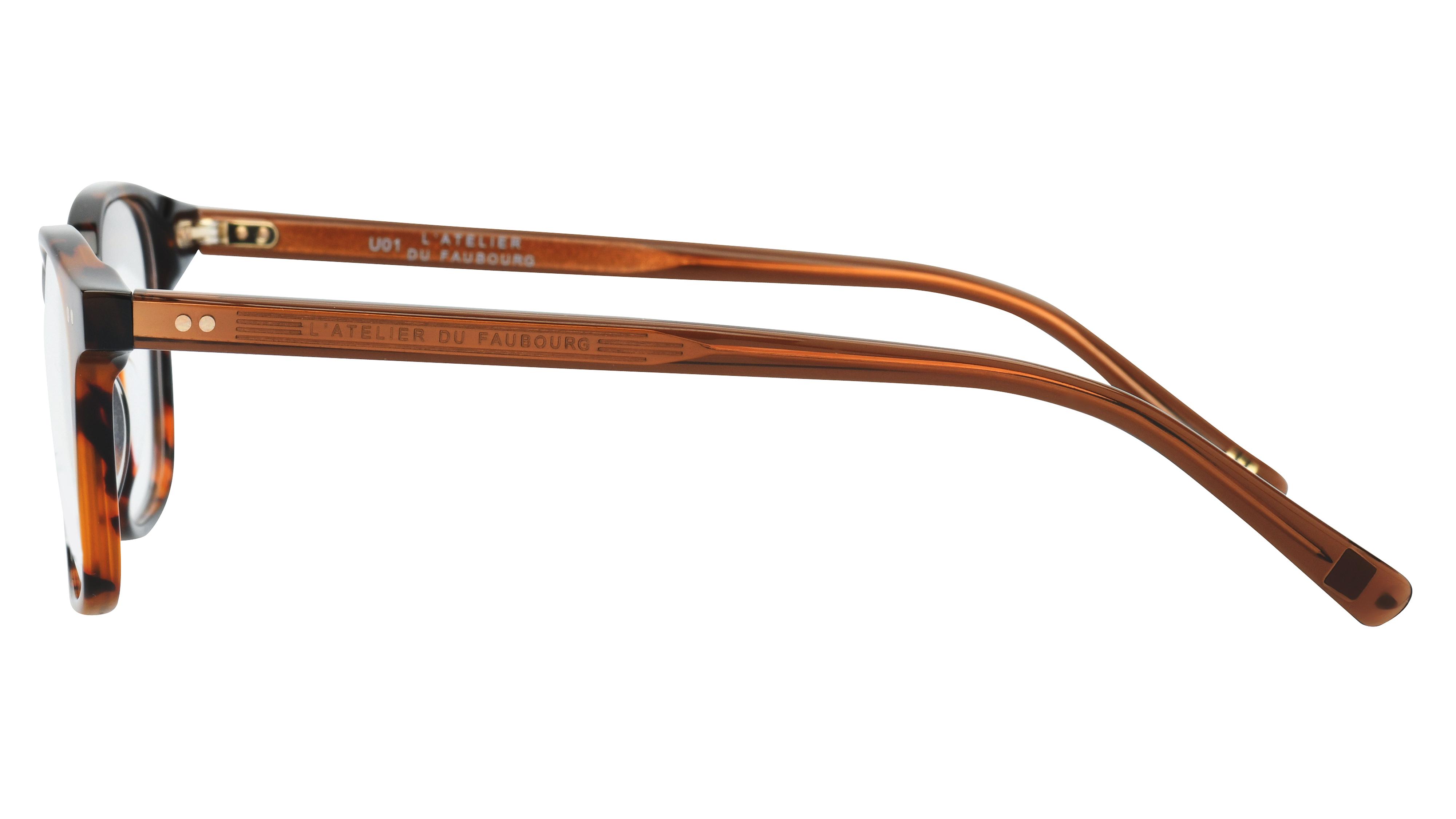 Lunettes de vue L'Atelier du Faubourg Homme Écaille Rectangle Adf2102 Gauche