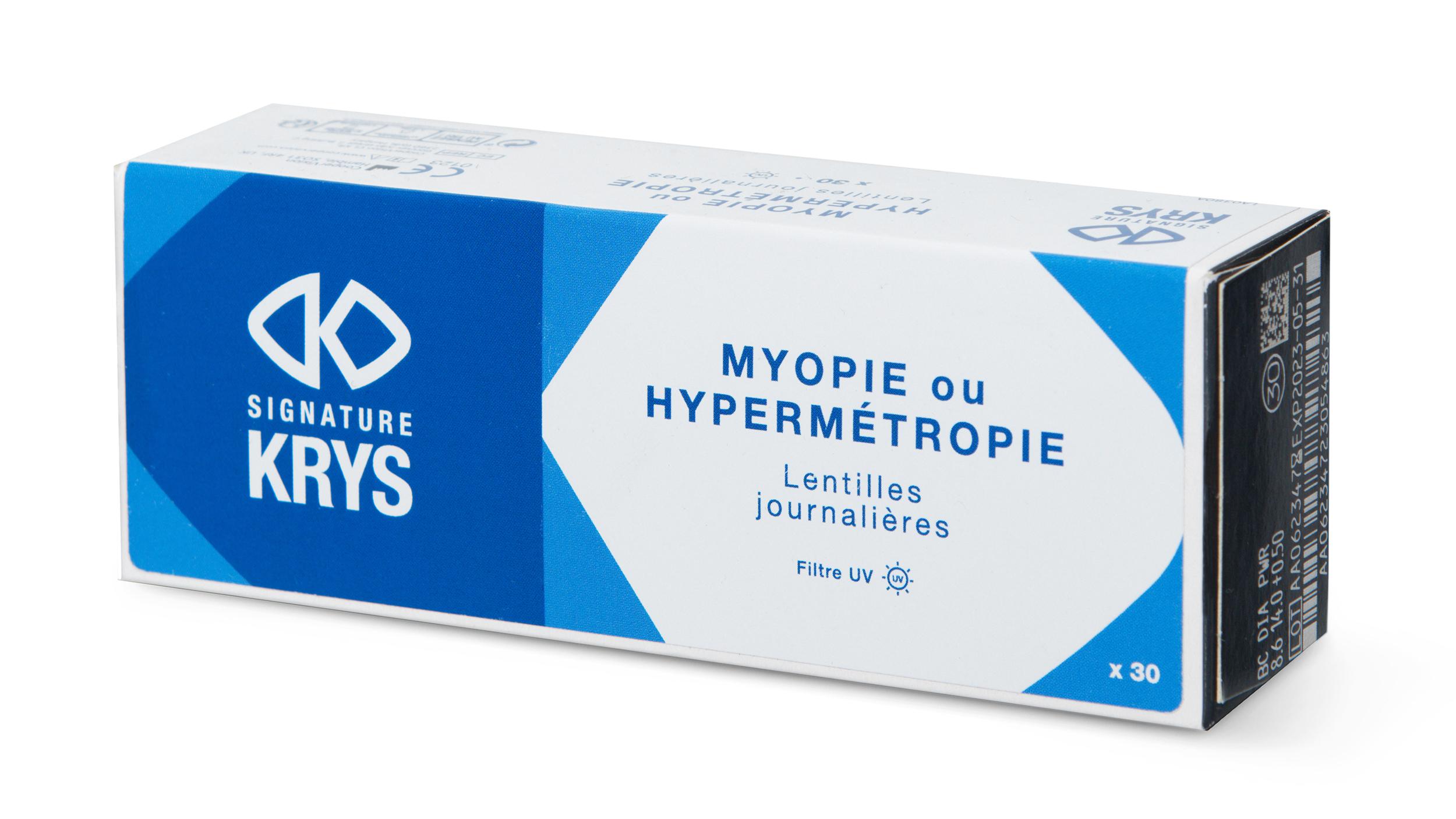 Lentilles de contact Signature Krys Journalières Boîte de 30