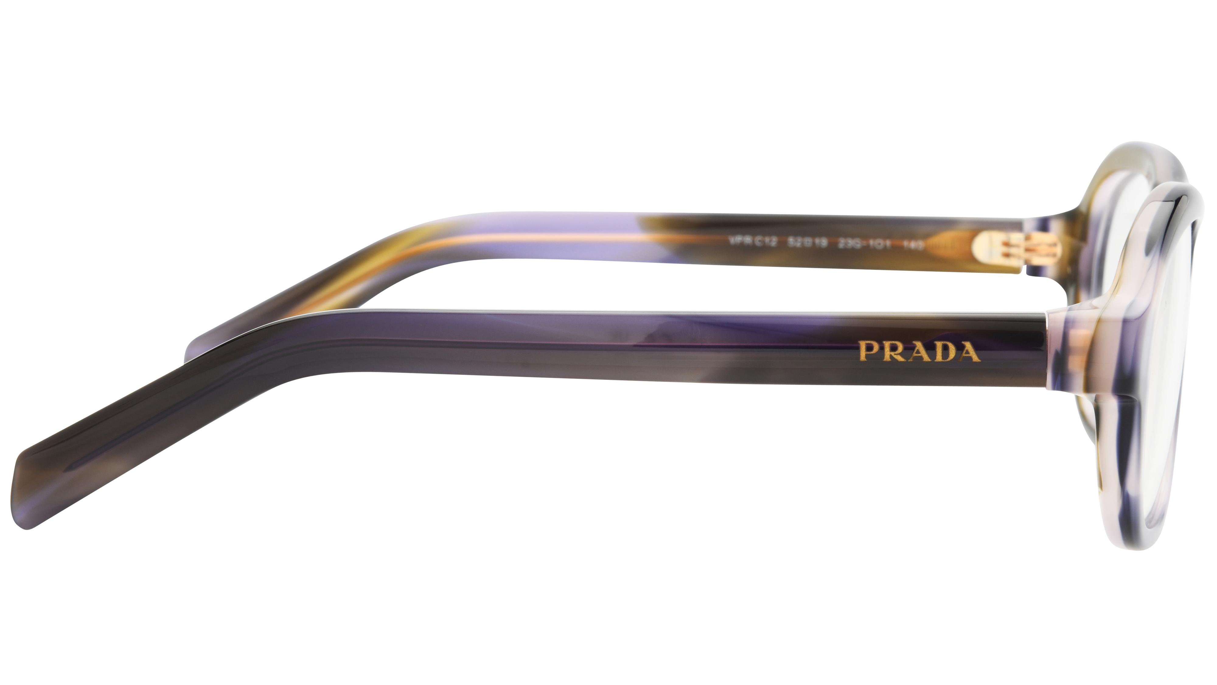 Lunettes de vue Prada Femme Marron Aviateur Prc12V Droite