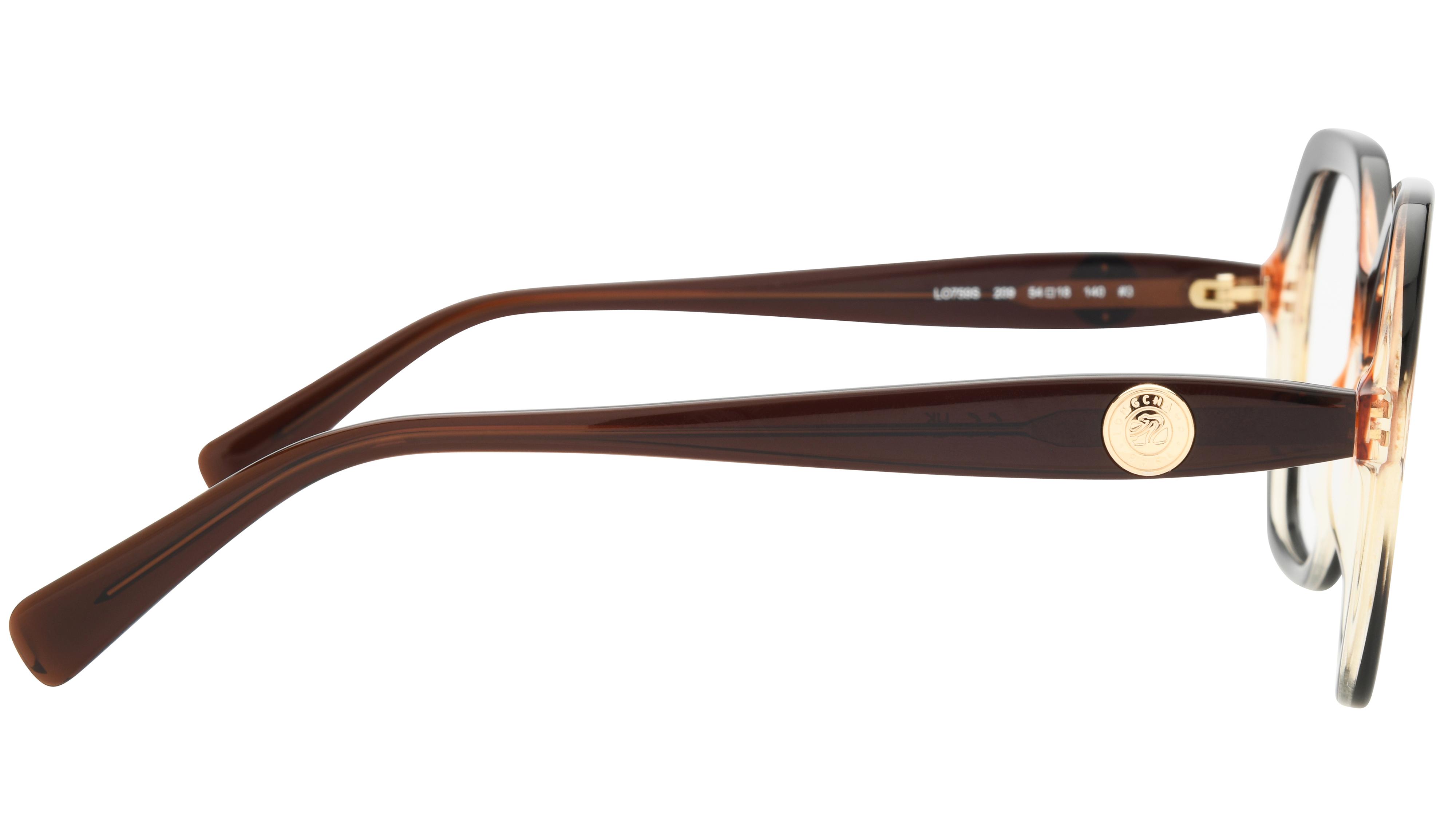 Lunettes de vue Longchamp Femme Marron Rectangle Lo759 Droite