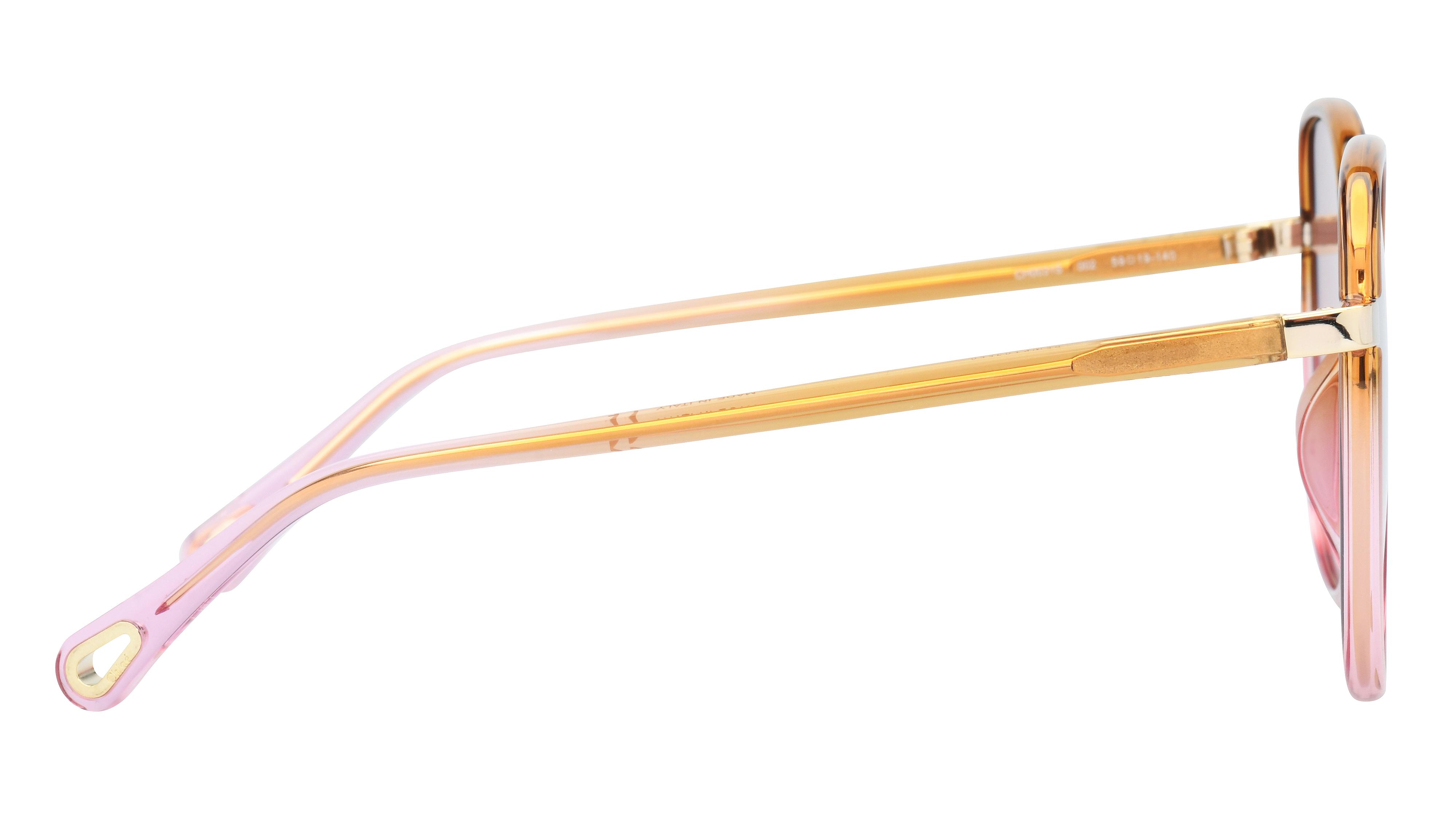 Lunettes de soleil Chloé Femme Rose Carré Ch0031S Droite