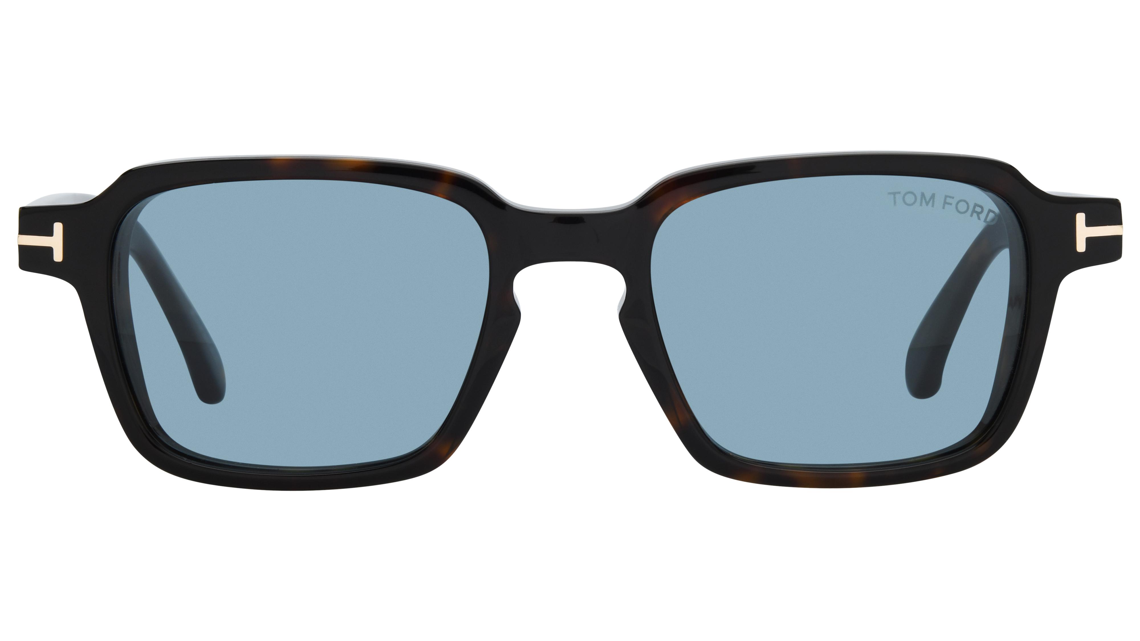 Lunettes de soleil Tom Ford Homme Écaille Carré ft1359 Face