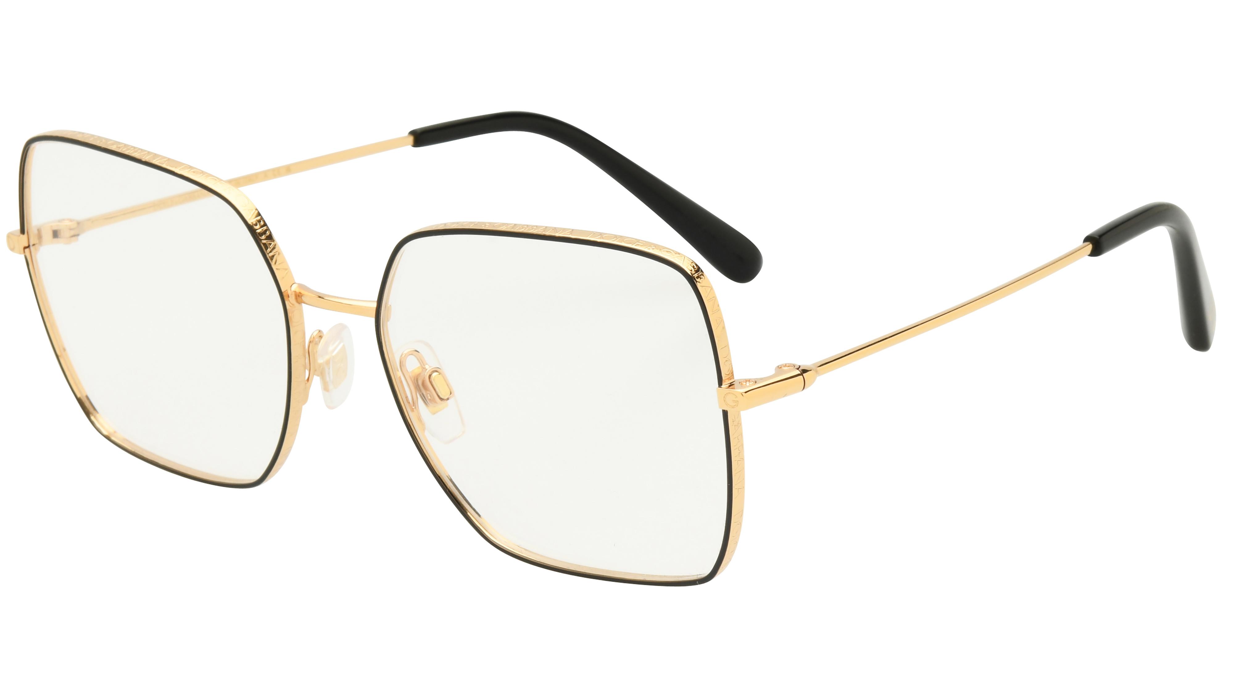 Lunettes de vue  Femme Noir Carré dg1323 Trois-Quart