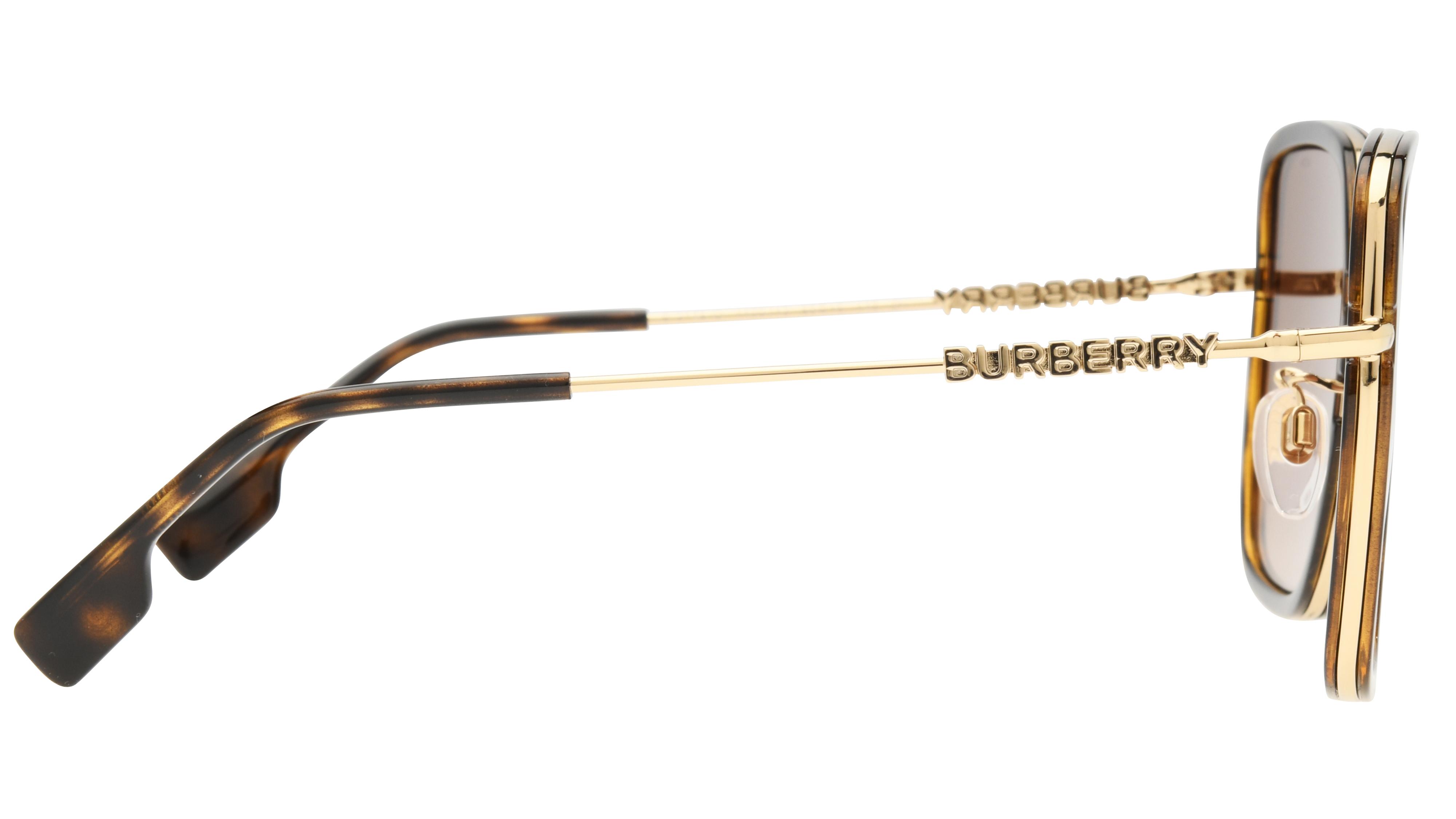 Lunettes de soleil Burberry Femme Écaille Carré BE3145D Droite