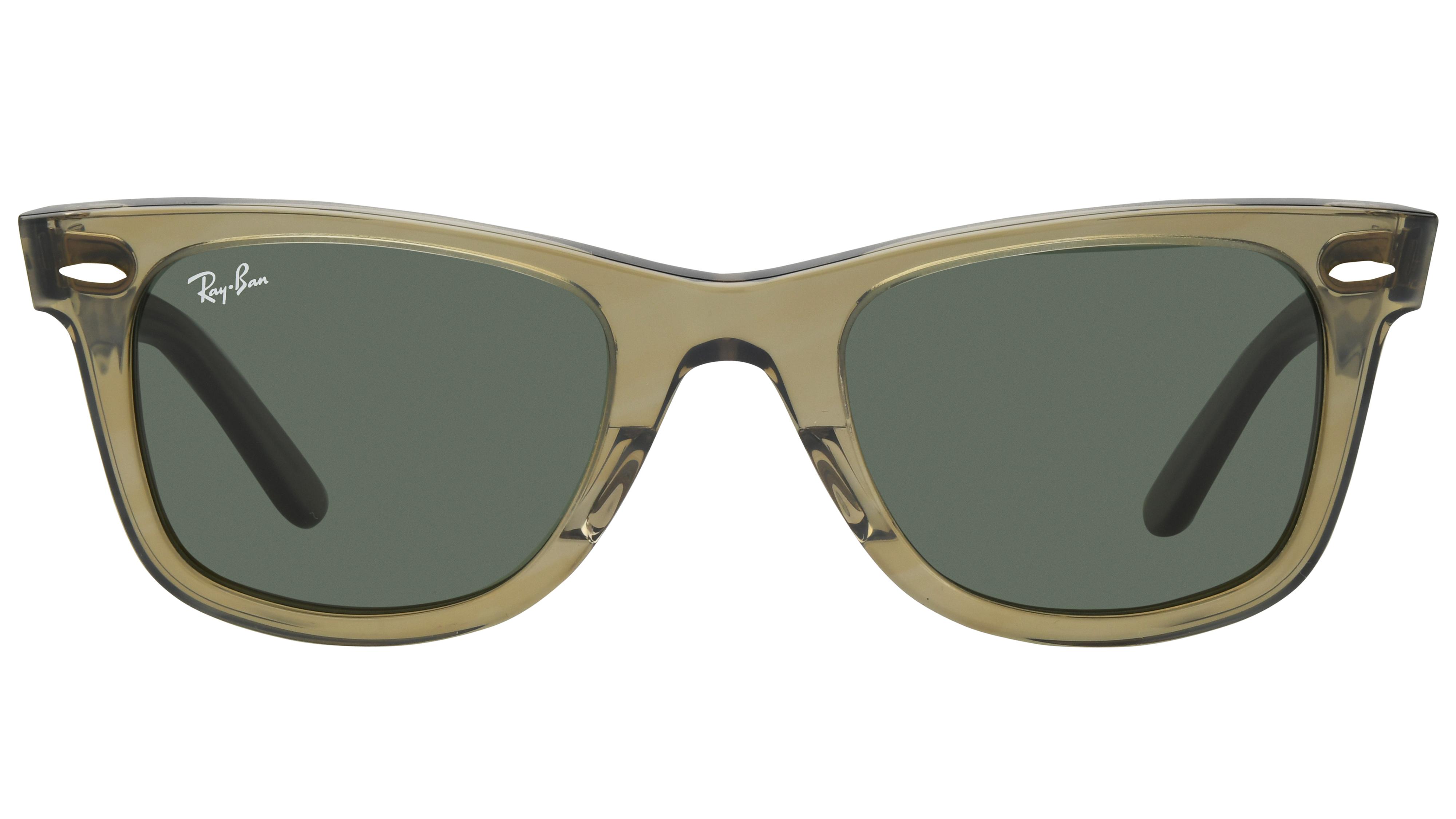 Lunettes de soleil Ray-Ban Mixte Vert Wayfarer RB2140 Face