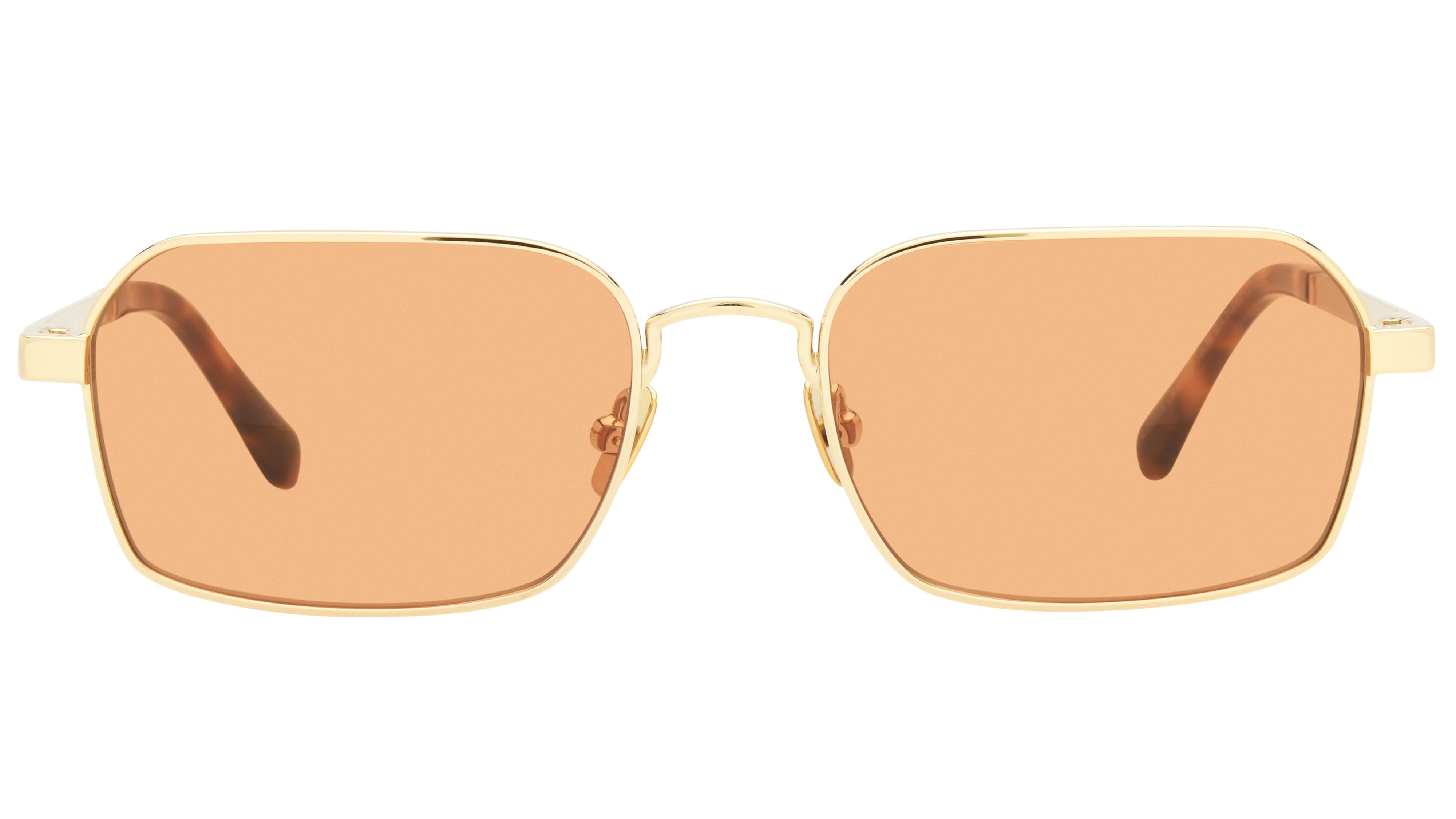 Lunettes de soleil Sandro Femme Or Rectangle SD8024 Face