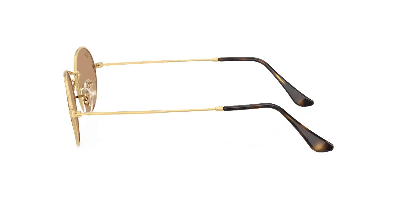 Lunettes de soleil Ray-Ban Mixte Or Ovale RB3547 Gauche
