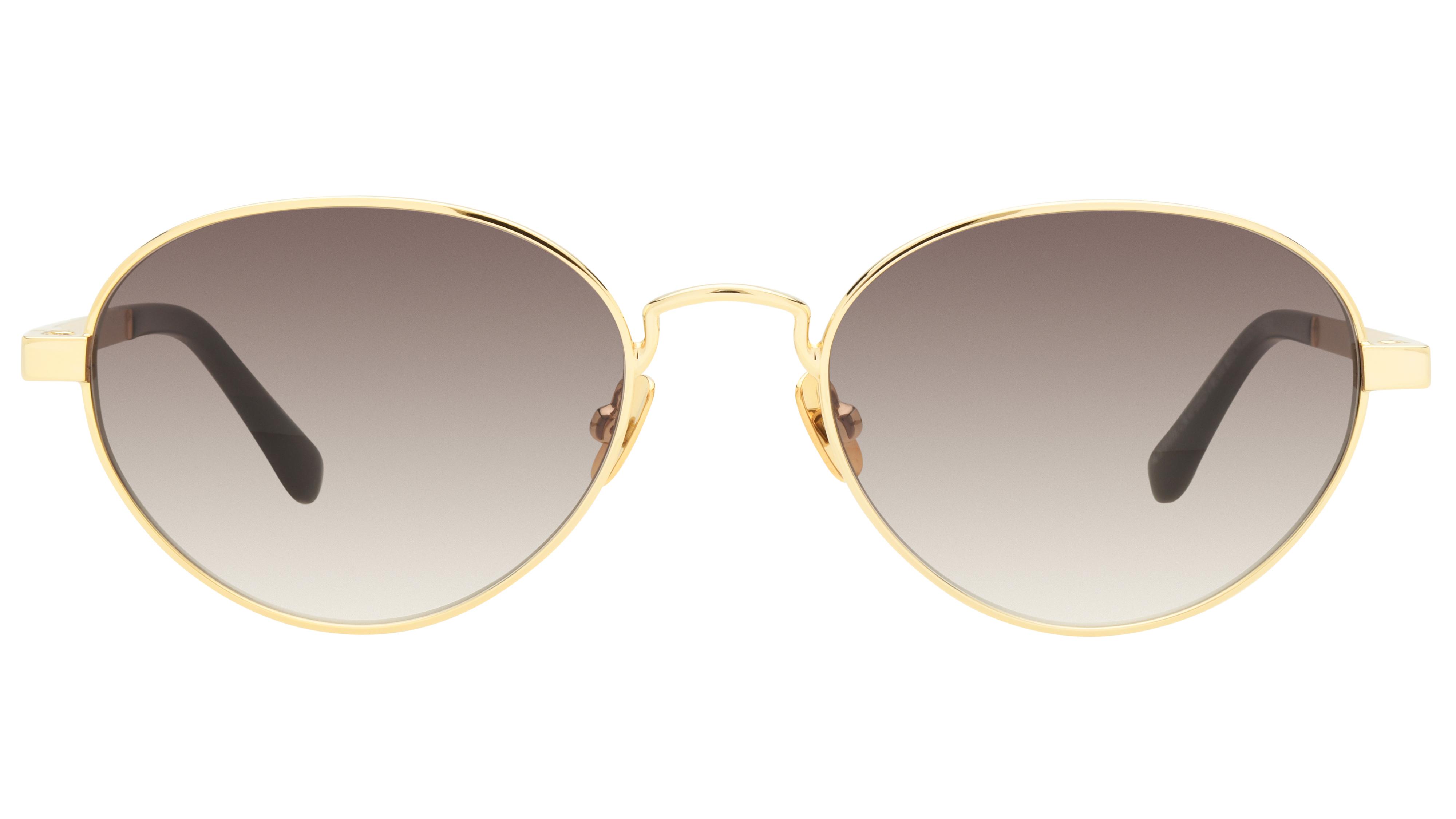 Lunettes de soleil Sandro Femme Or Ronde SD8023 Face