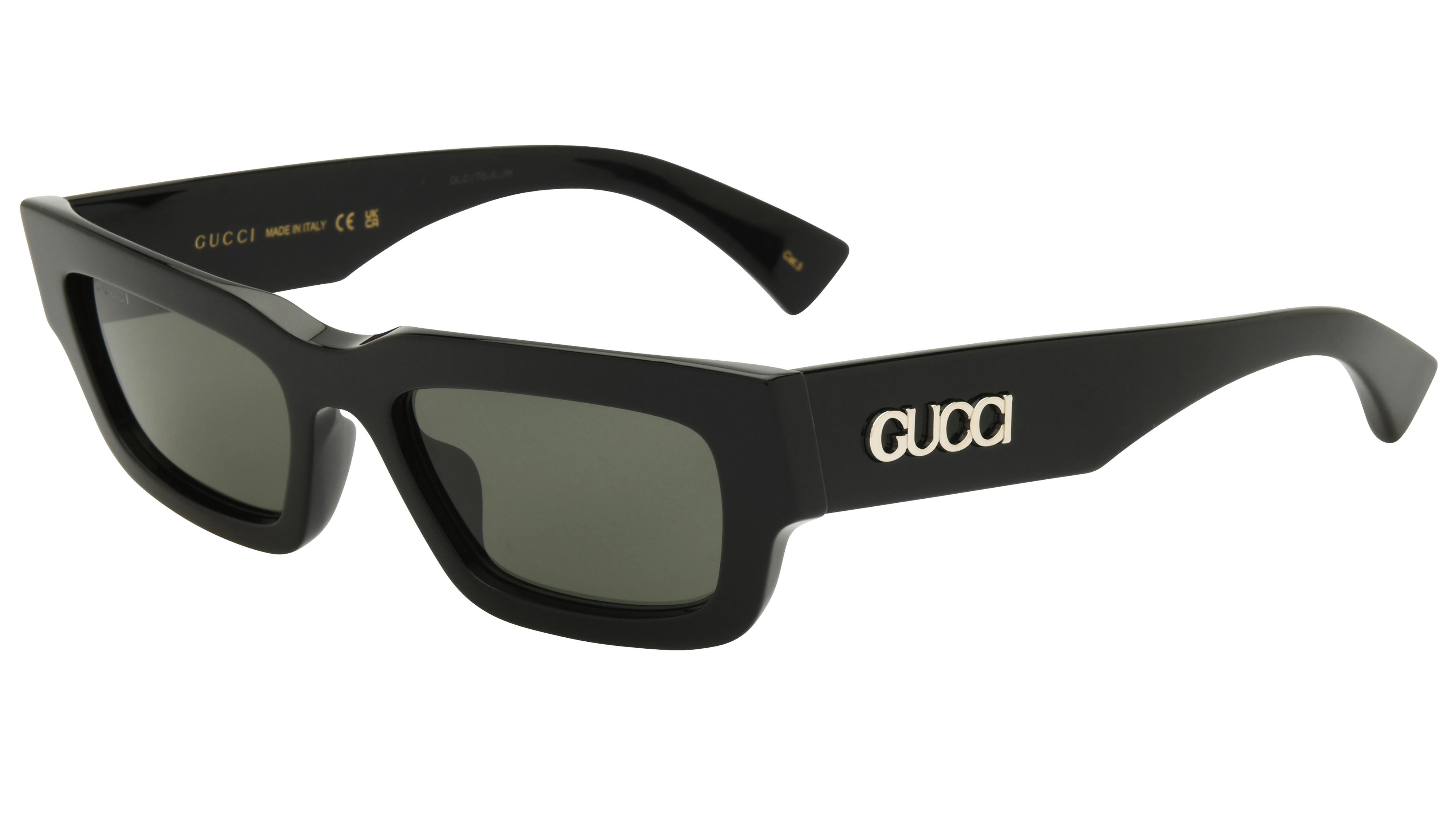 Lunettes de soleil Gucci Homme Marron Rectangle gg1838s Trois-Quart