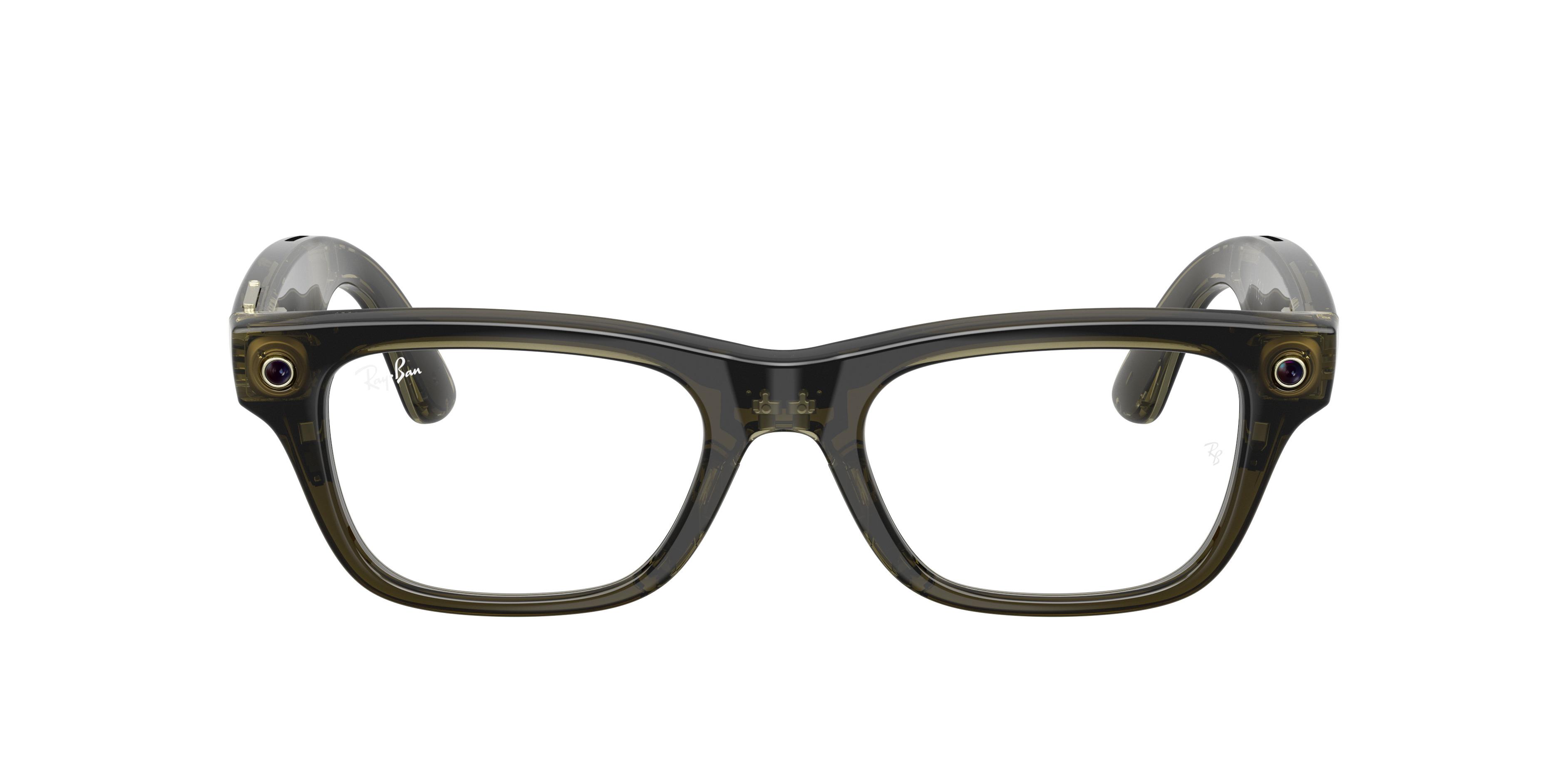 Lunettes de vue Ray-Ban Meta Mixte Vert Rectangle Rw7001 Face