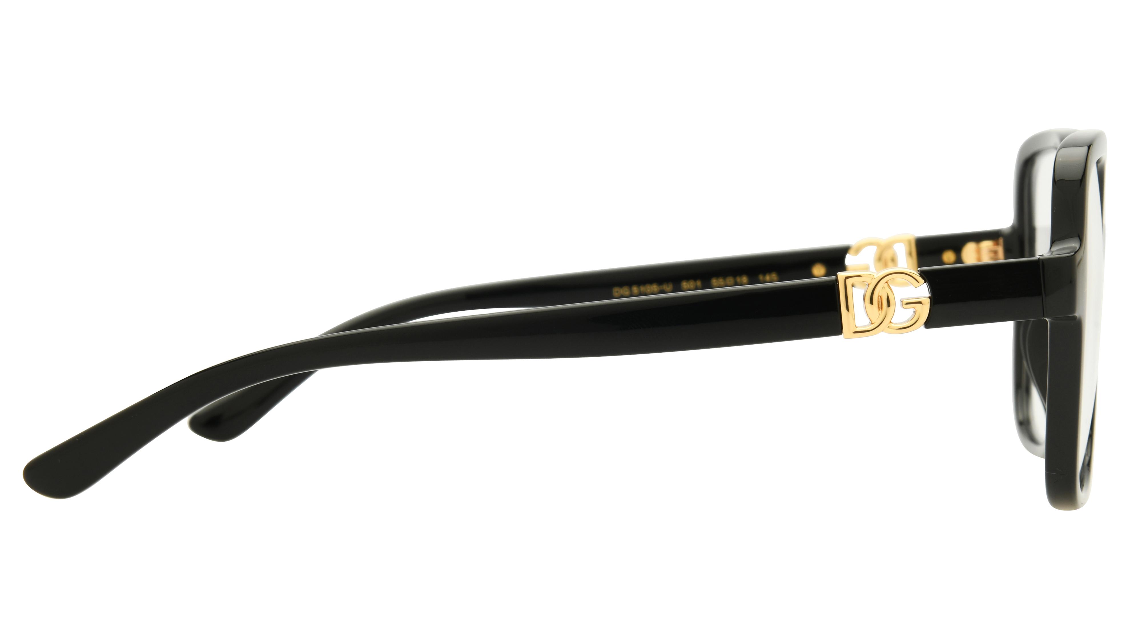 Lunettes de vue  Femme Noir Carré dg5105u Droite