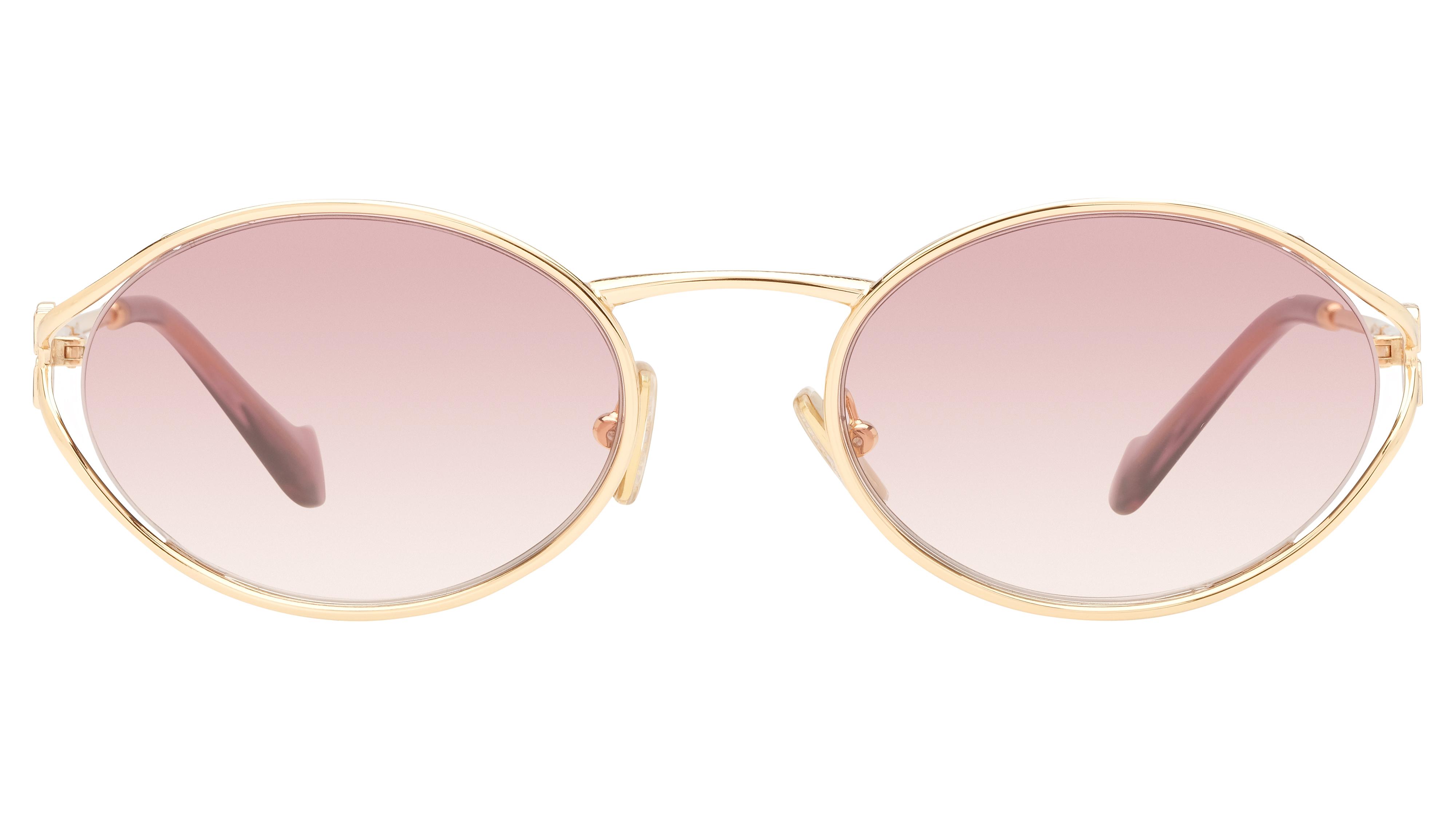 Lunettes de soleil Miu Miu Femme Or Ovale Mu Face