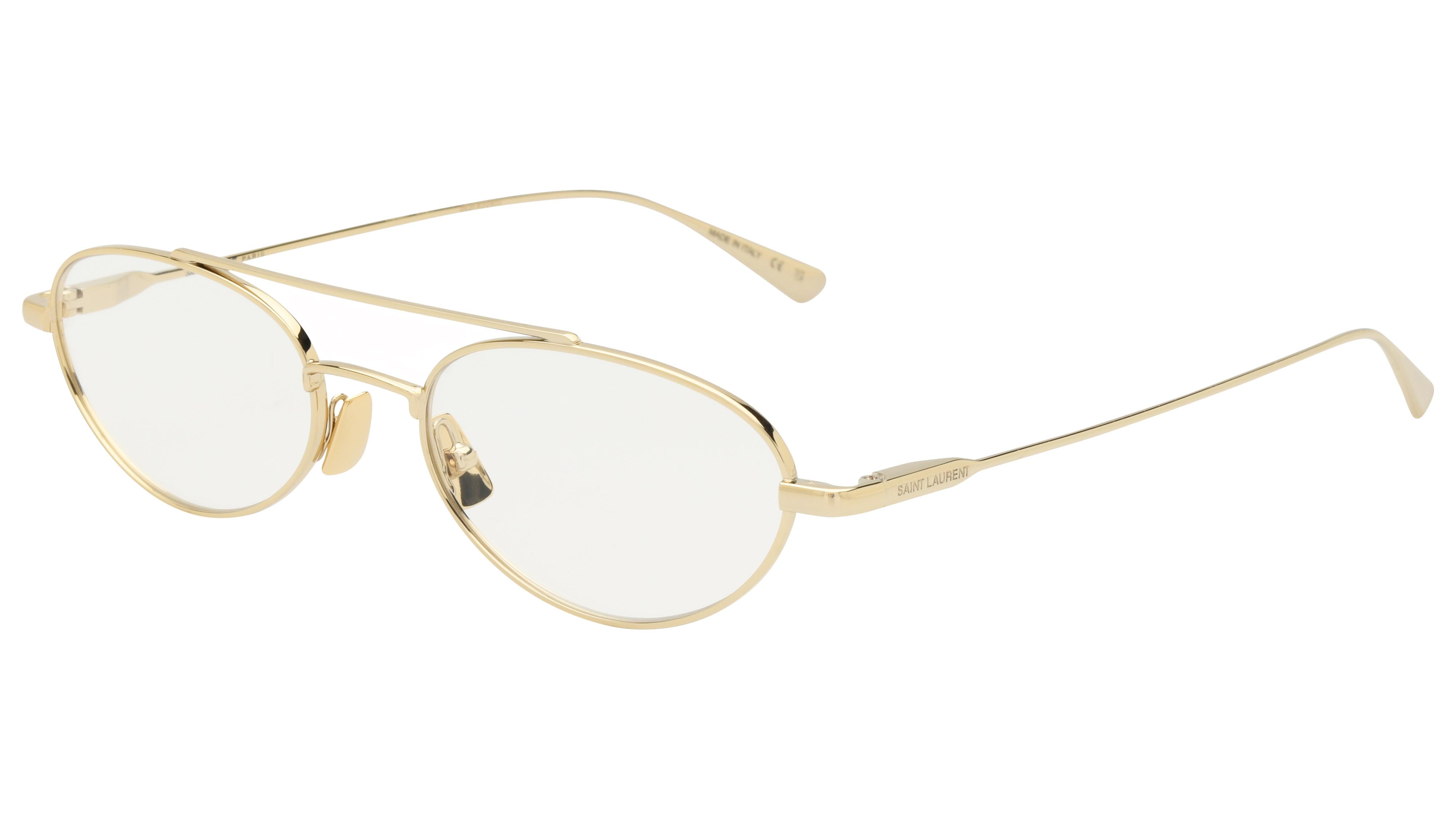 Lunettes de vue Saint Laurent Homme Or Aviateur Sl Trois-Quart