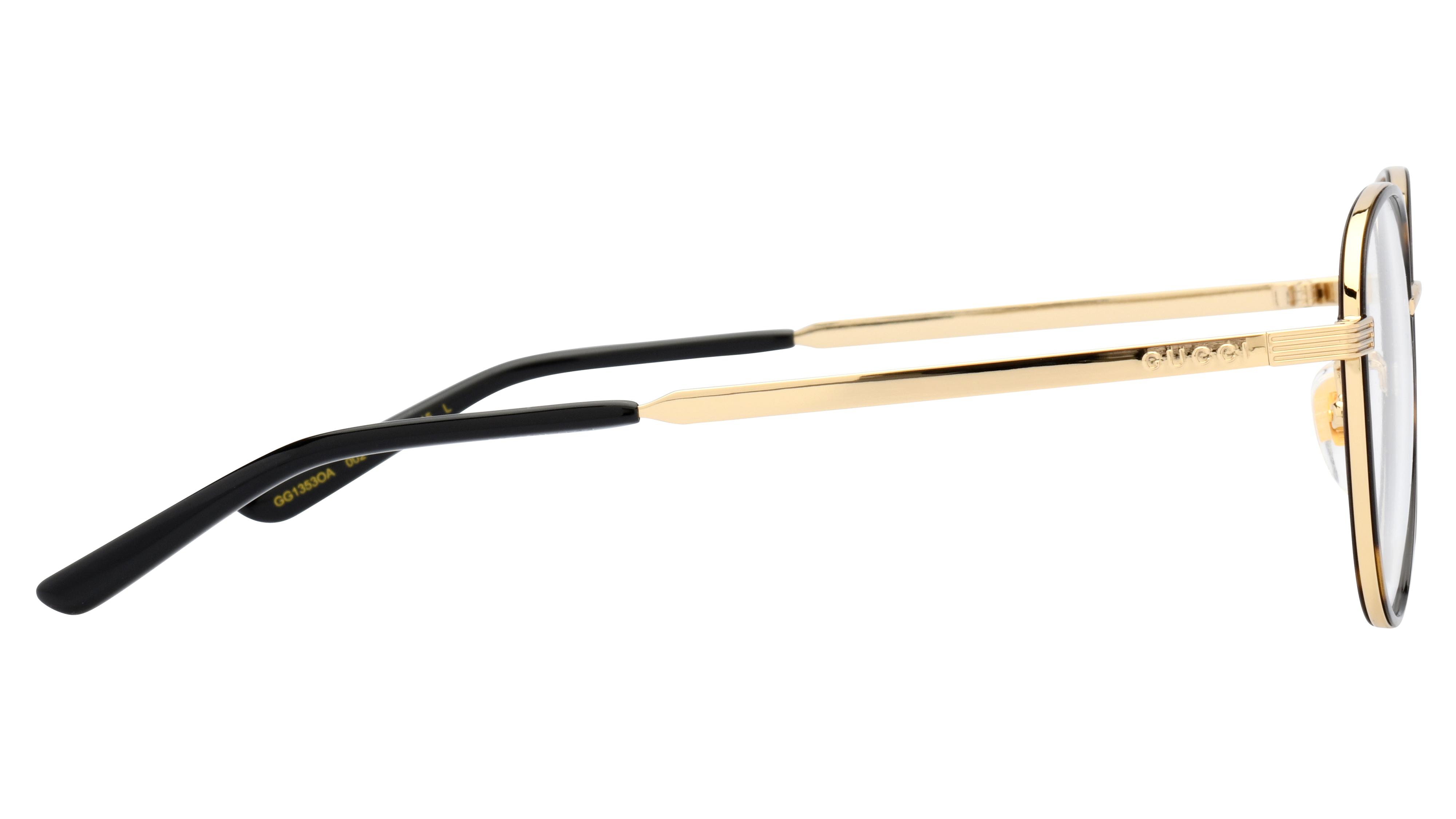 Lunettes de vue Gucci Gg1353Oa 002 Or Brillant Ronde Krys