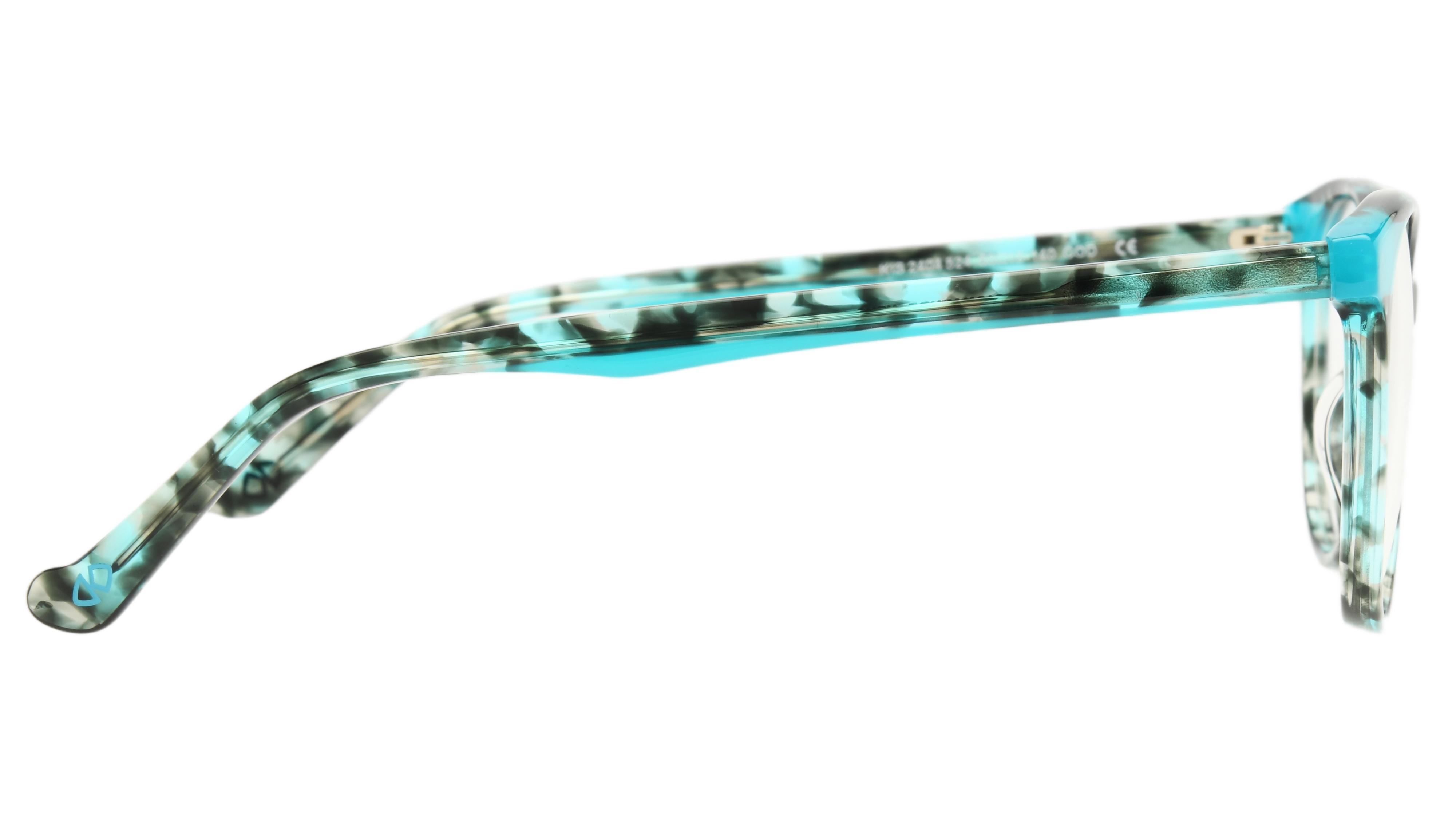 Lunettes de vue Signature Krys Femme Bleu Ovale Kis2404 Droite