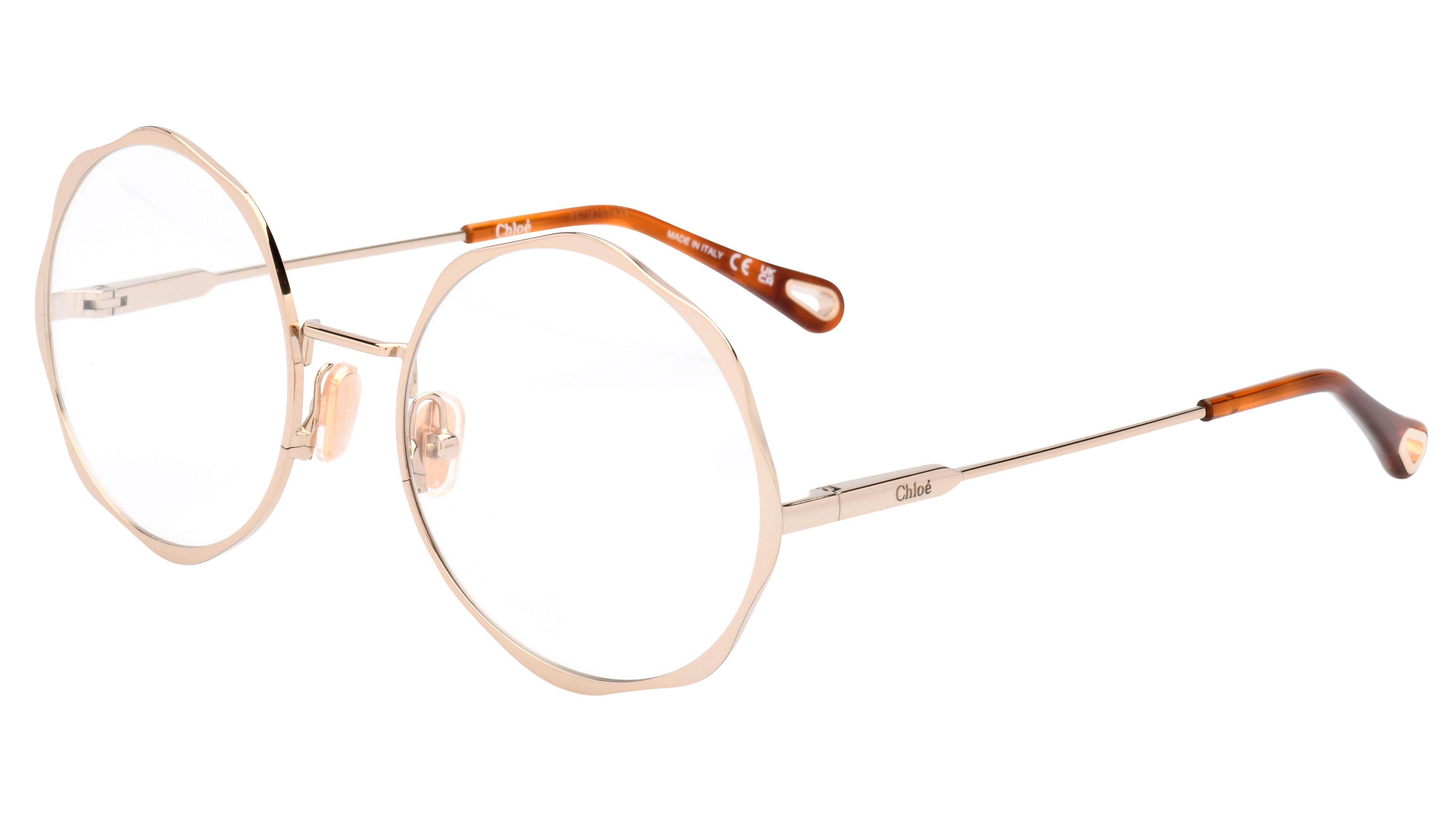 Lunettes de vue Chloe CH0185O 005 Or Rose Ronde Krys