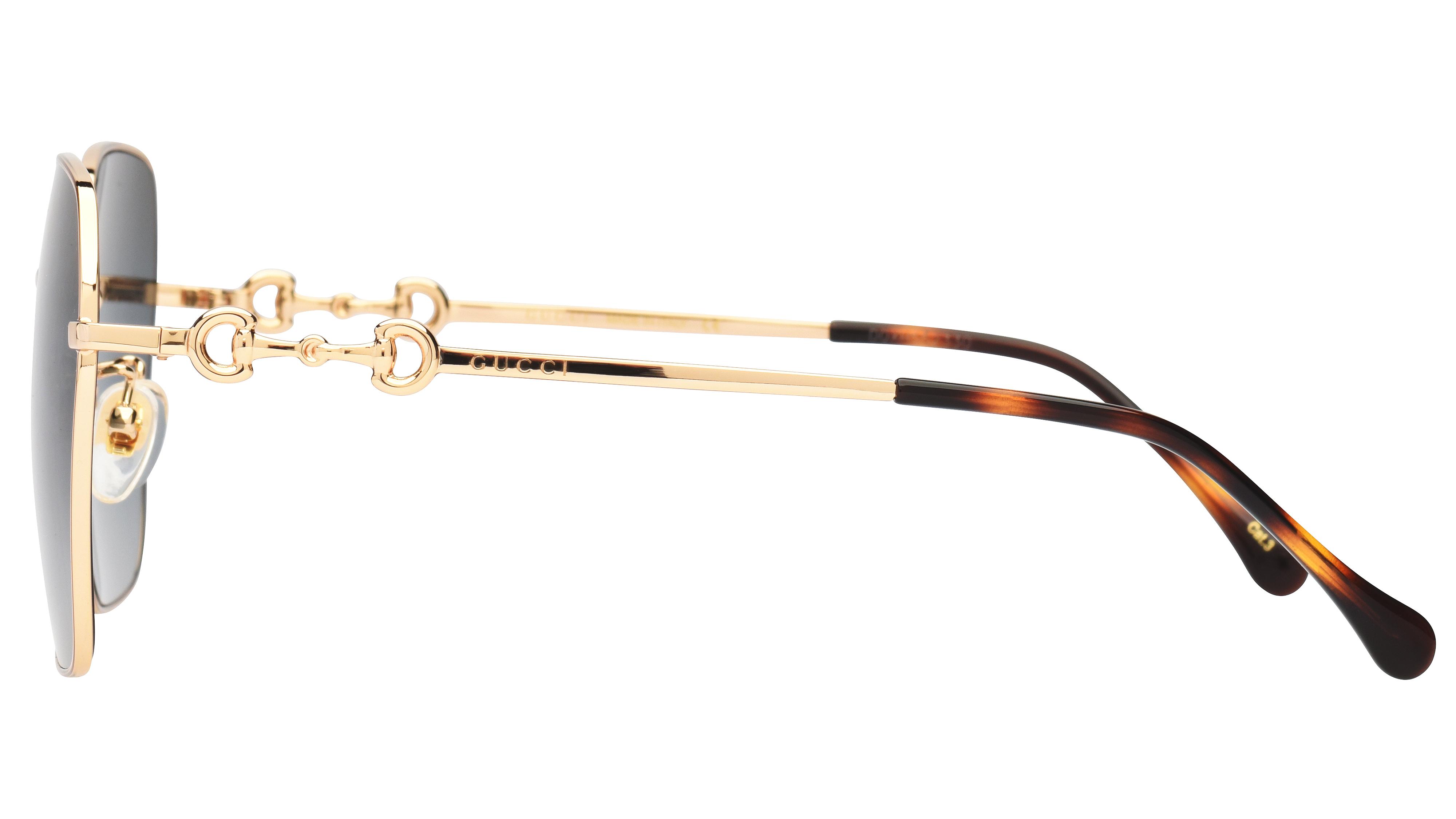 Lunettes de soleil Gucci Femme Or Carré Gg0882Sa Gauche