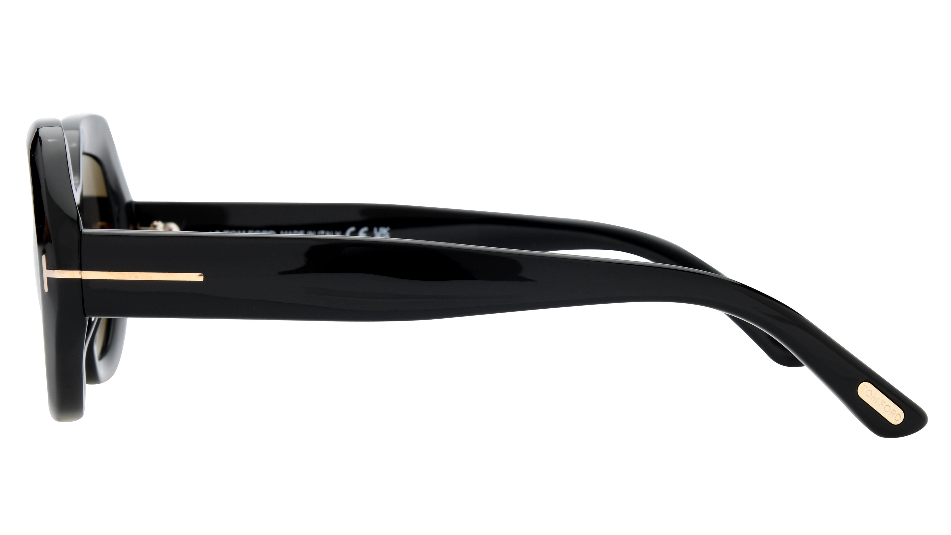 Lunettes de soleil Tom Ford Femme Noir Angulaire FT1317 Gauche