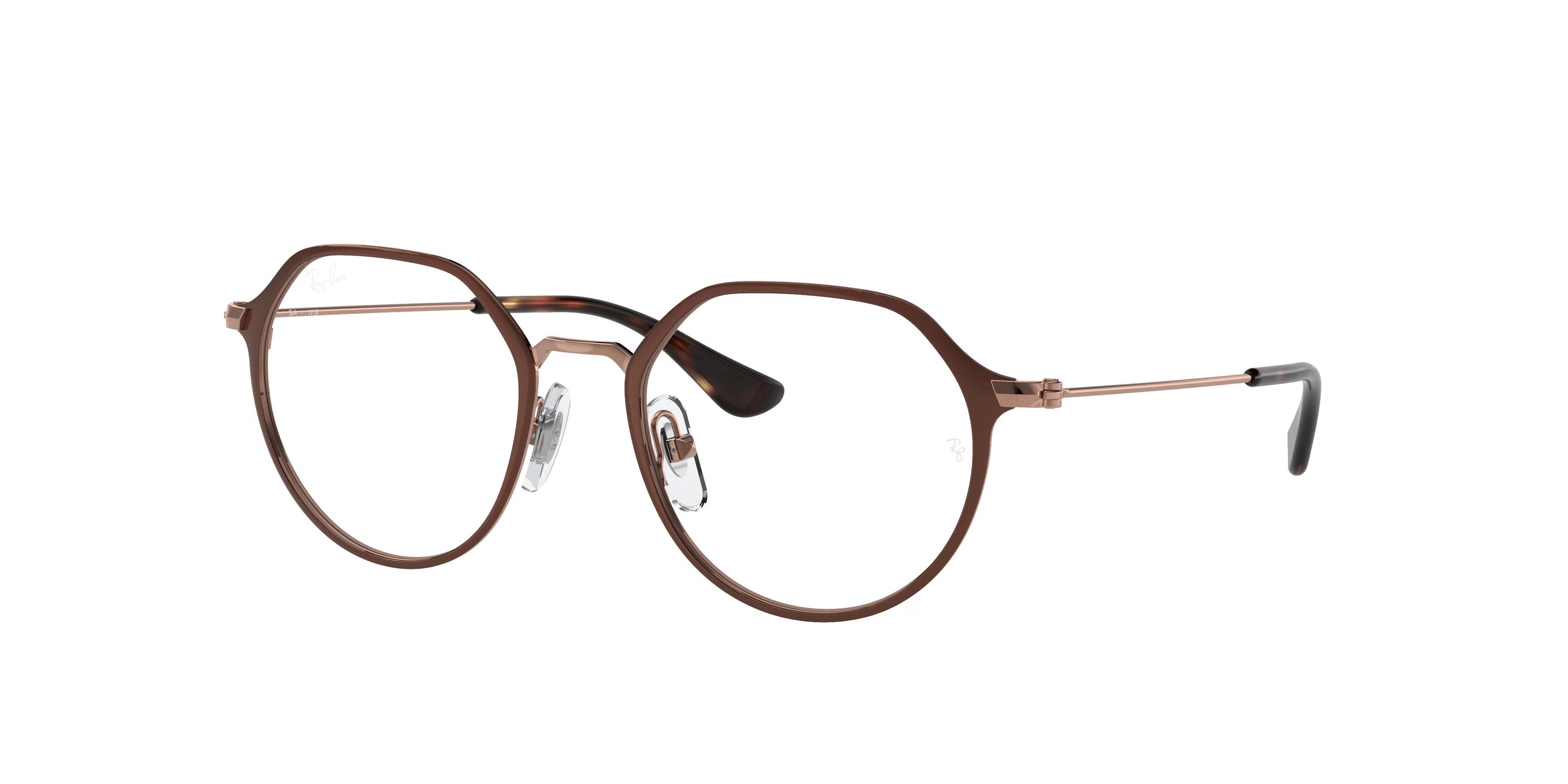 Lunettes de vue Ray-Ban Enfant Marron Ronde Ry1058 Face