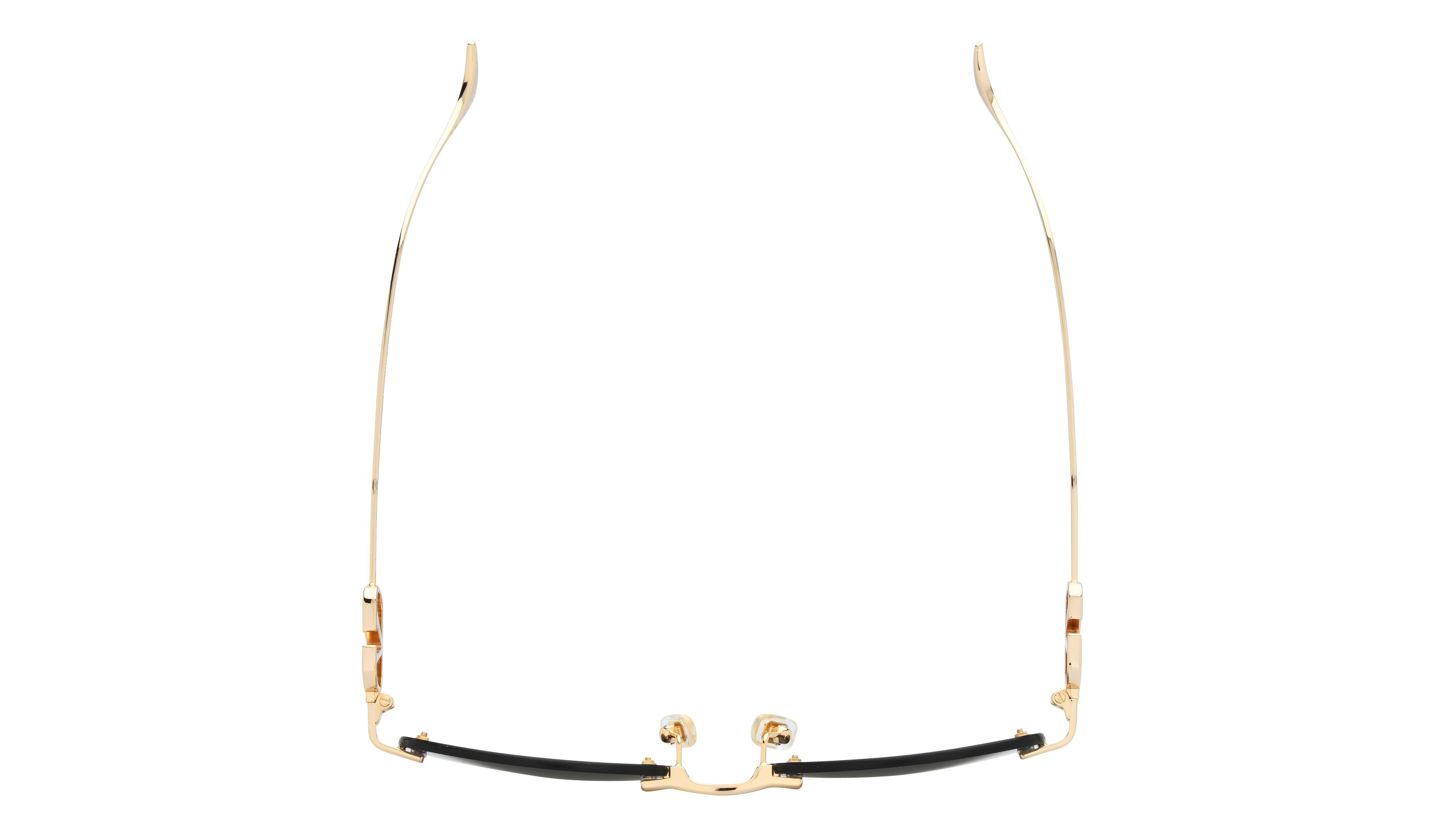 Lunettes de soleil Valentino Femme Or Ovale Vg0032S Dessus