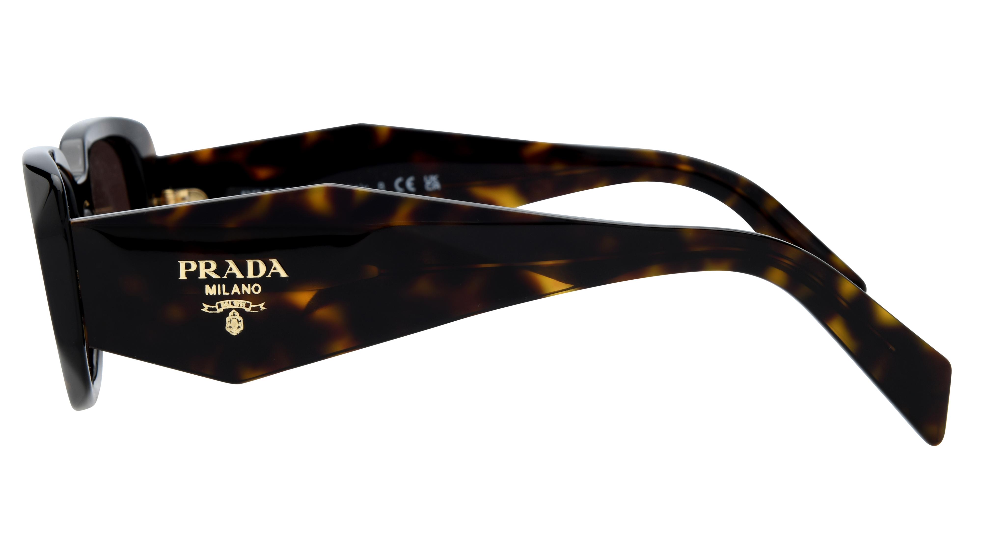 Lunettes de soleil Prada Femme Écaille Rectangle Pr17Ws Gauche