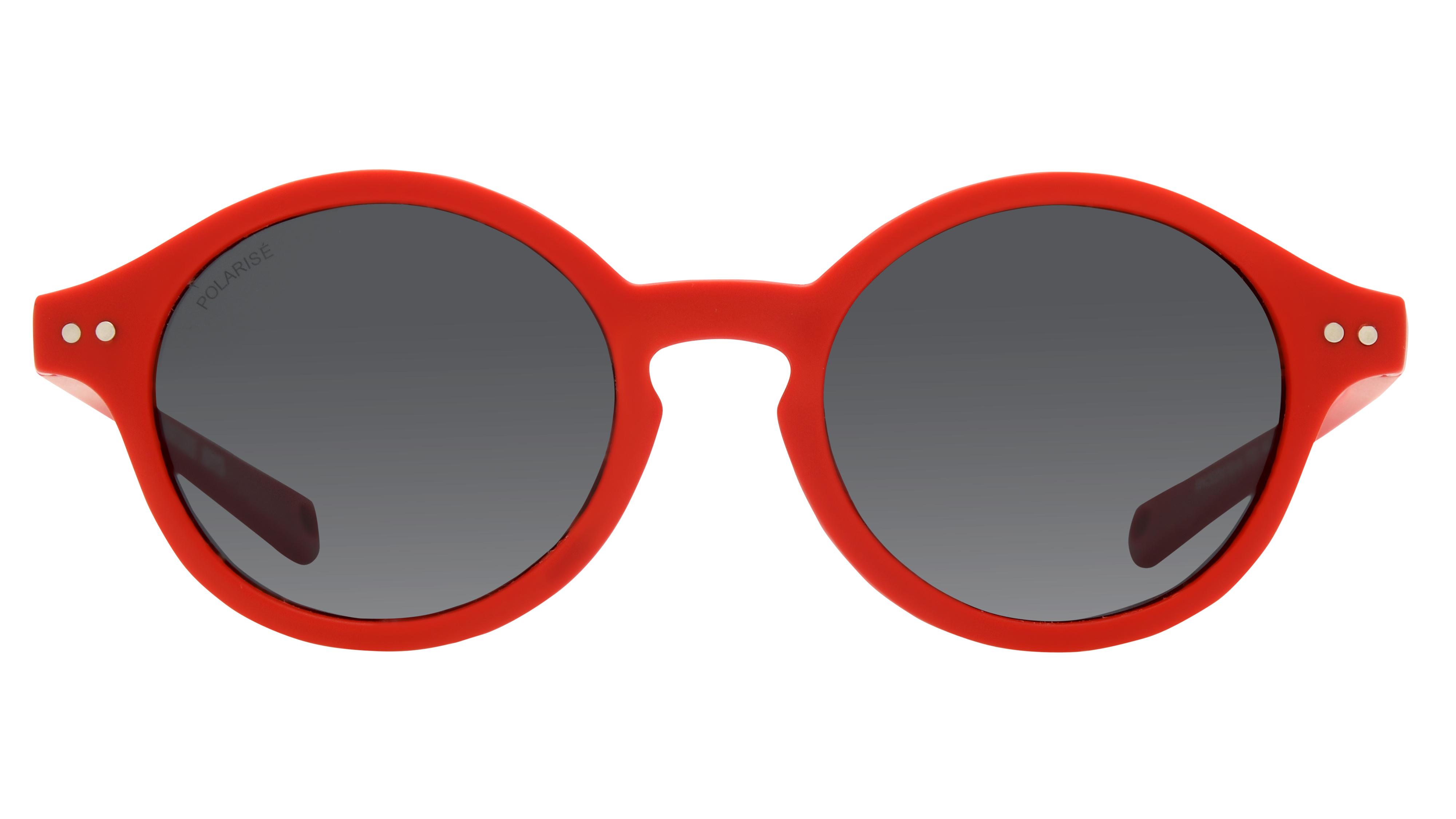 Lunettes de soleil Signature Krys Enfant Rouge Ronde Sks2519-A Face