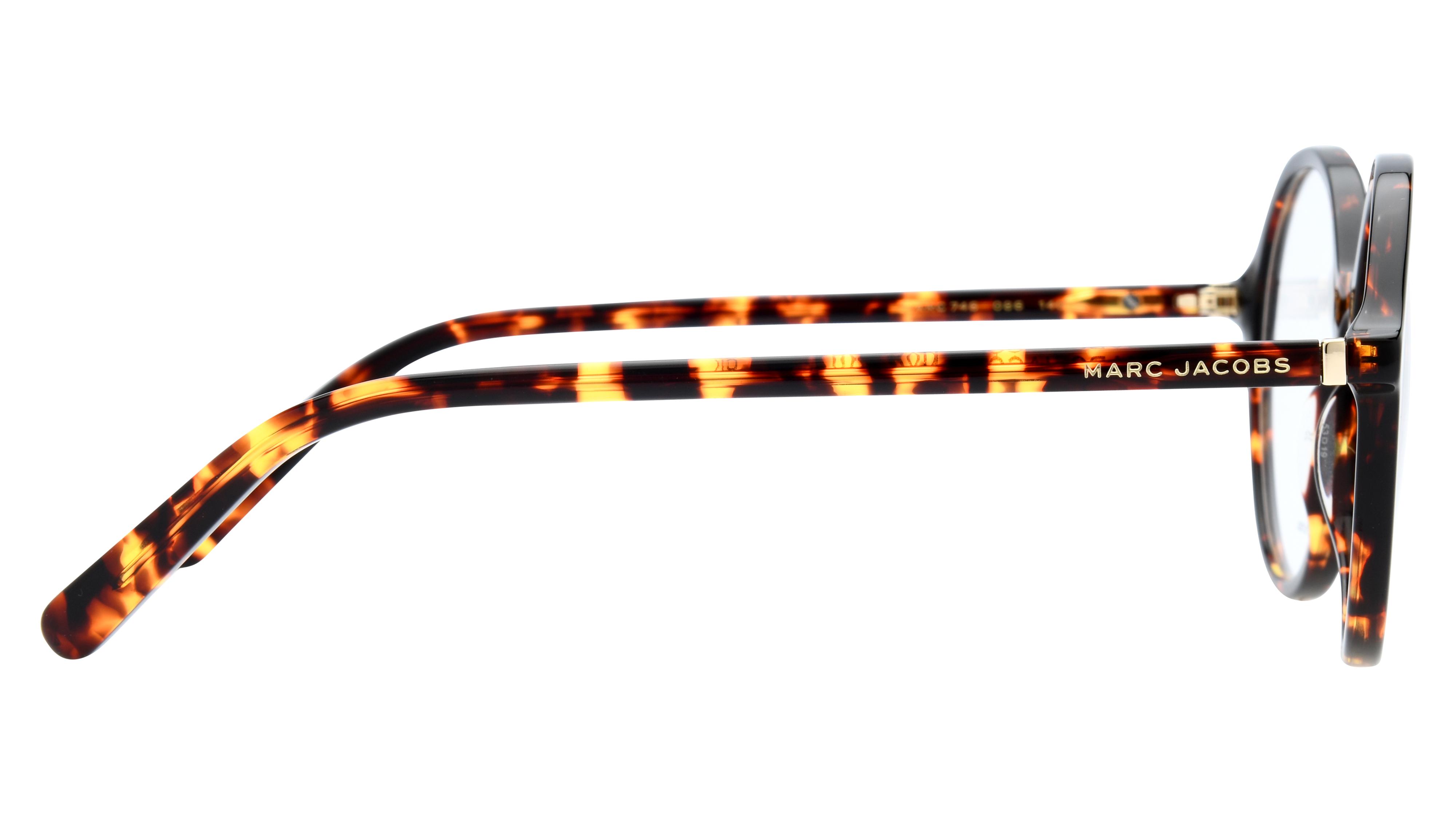 Lunettes de vue Marc Jacobs Marc746 86 Ecaille Fonce Bri Ronde Krys