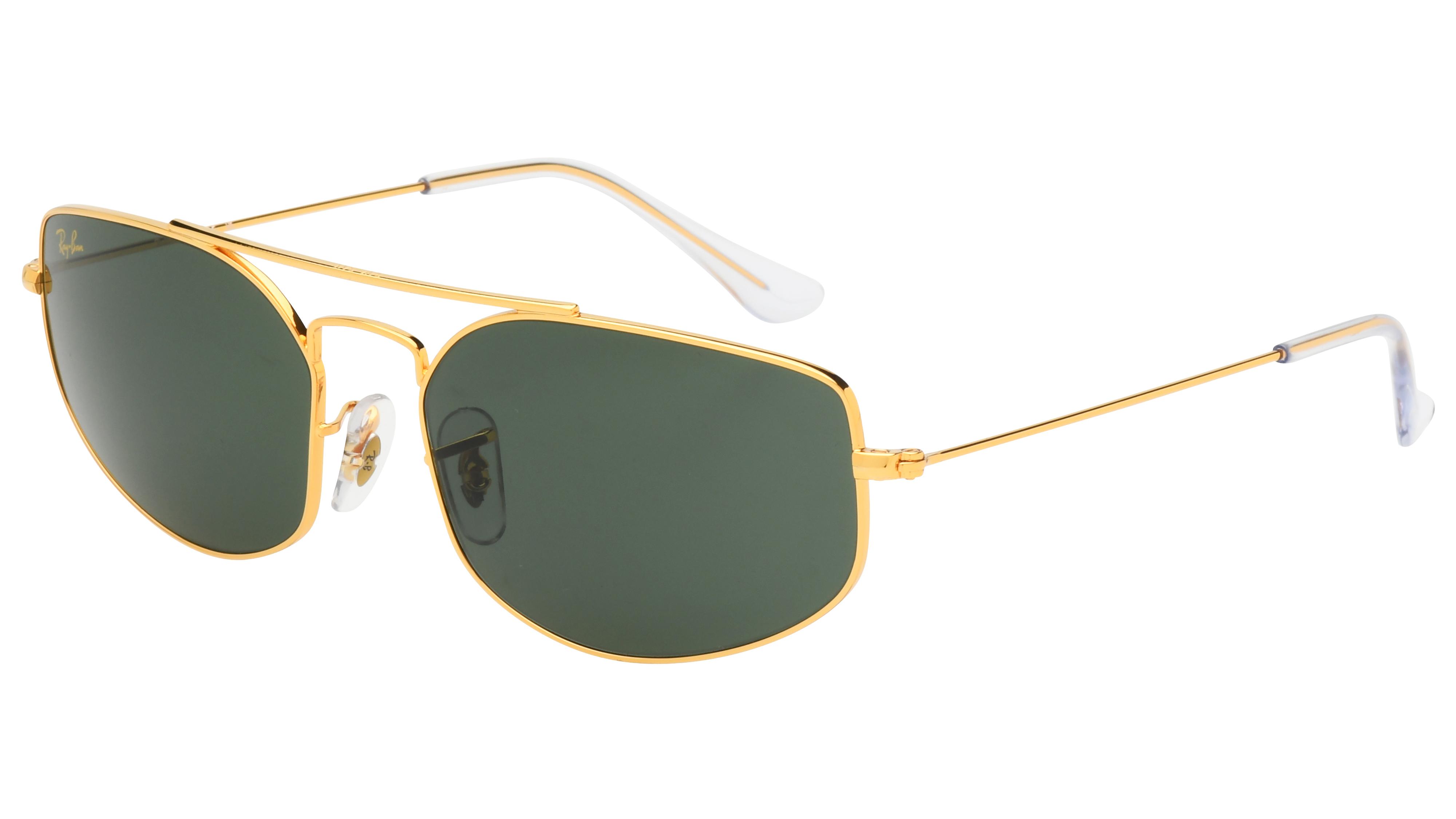 Lunettes de soleil Ray-Ban Mixte Or Papillon RB3845 Trois-Quart