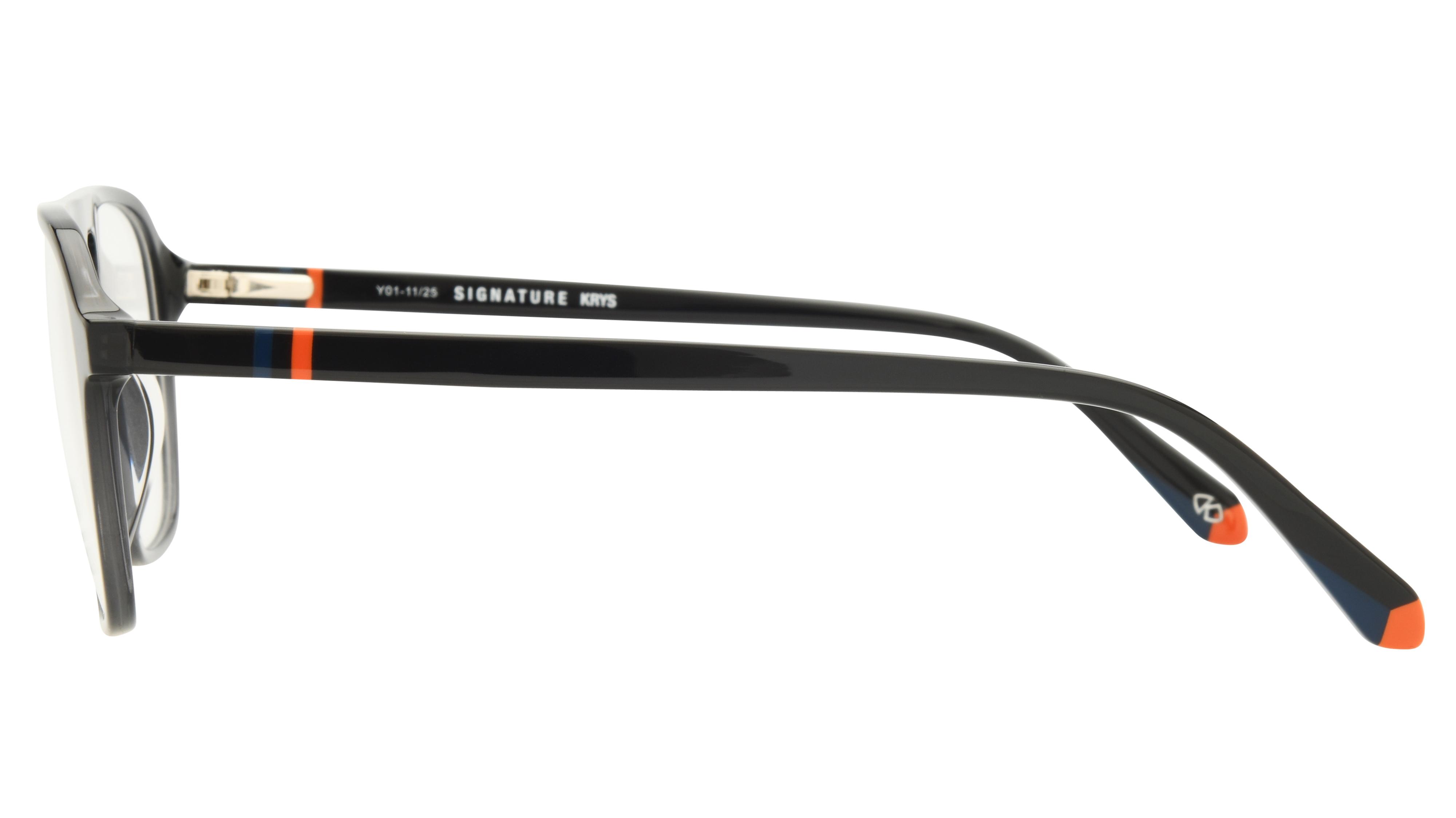 Lunettes de vue Signature Krys Homme Gris Aviateur Moj2603 Gauche