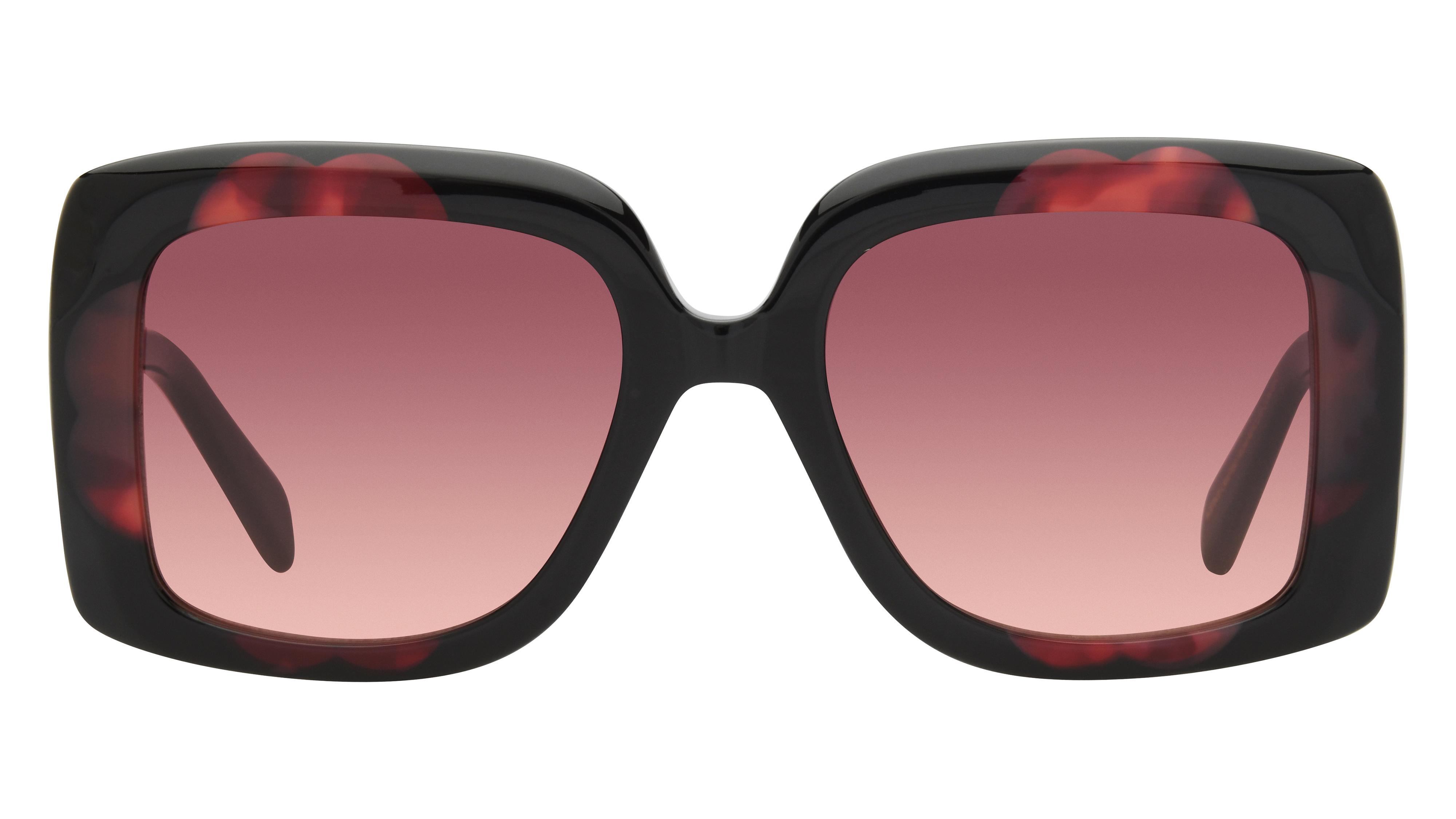 Lunettes de soleil Maje Femme Rouge Carré MJ5068 Face