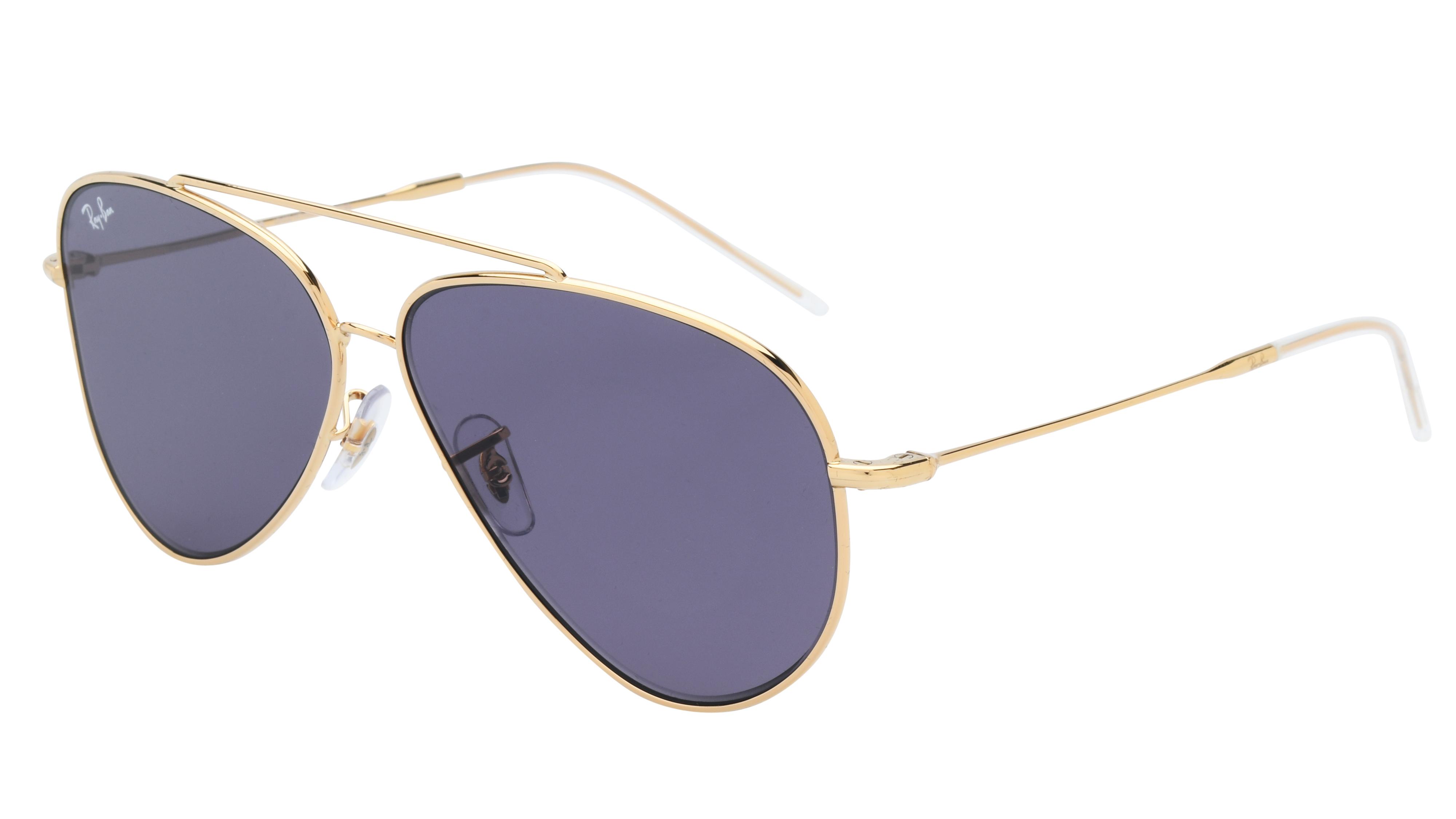 Lunettes de soleil Ray-Ban Mixte Or Aviateur RBR0101S Trois-Quart