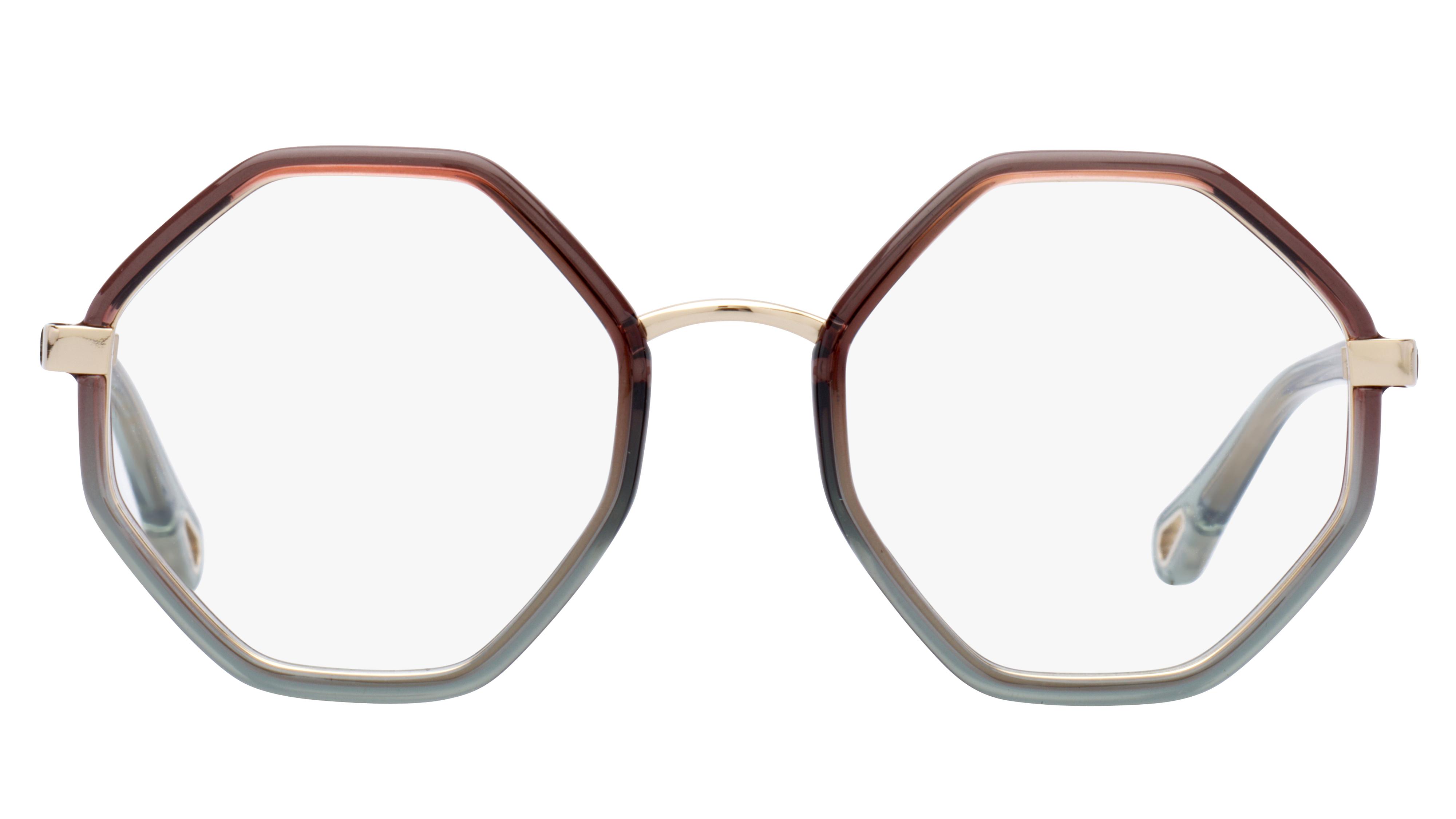 Lunettes de vue Chloé Femme Marron Carré Ch0132O Face