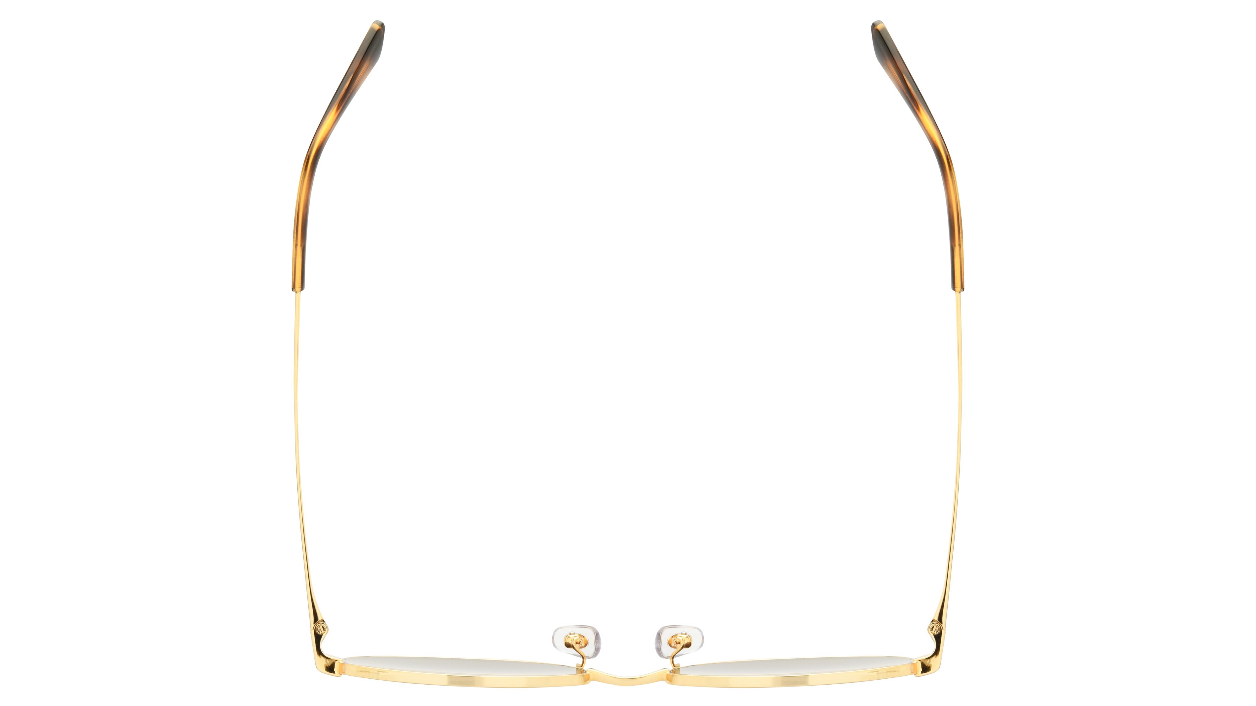 Lunettes de soleil Ray-Ban Mixte Or Ovale RB3774D Dessus