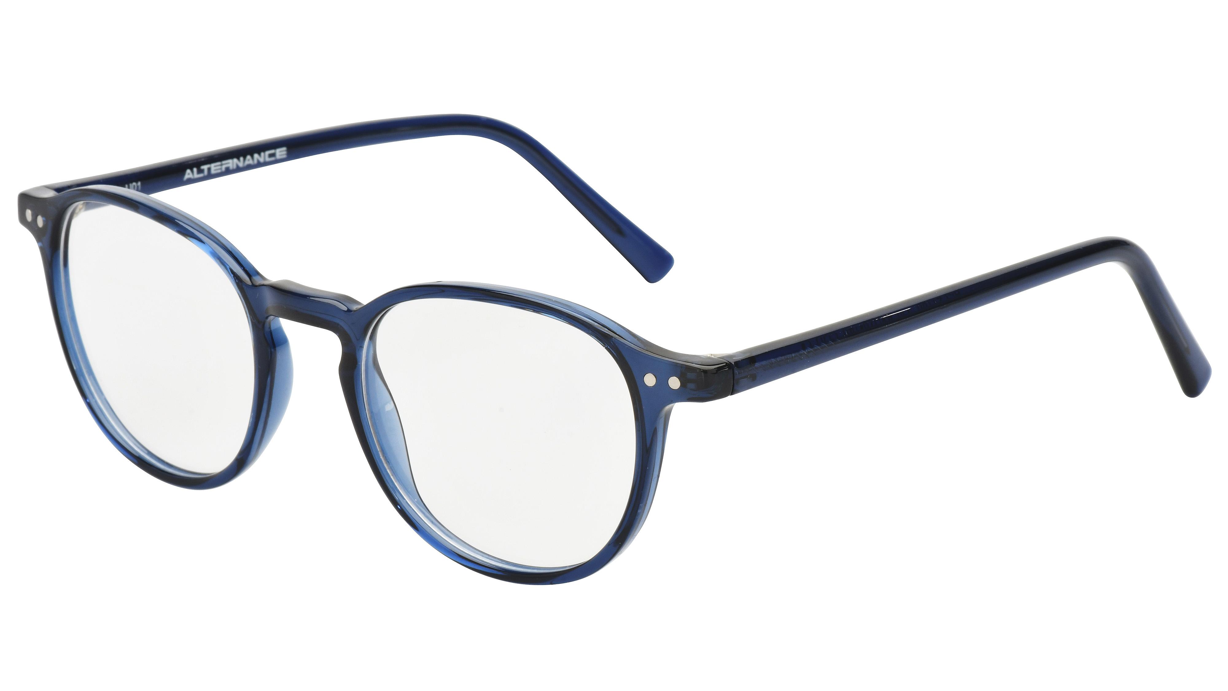 Lunettes de vue Alternance Mixte Bleu Pantos Alt21108 Trois-Quart