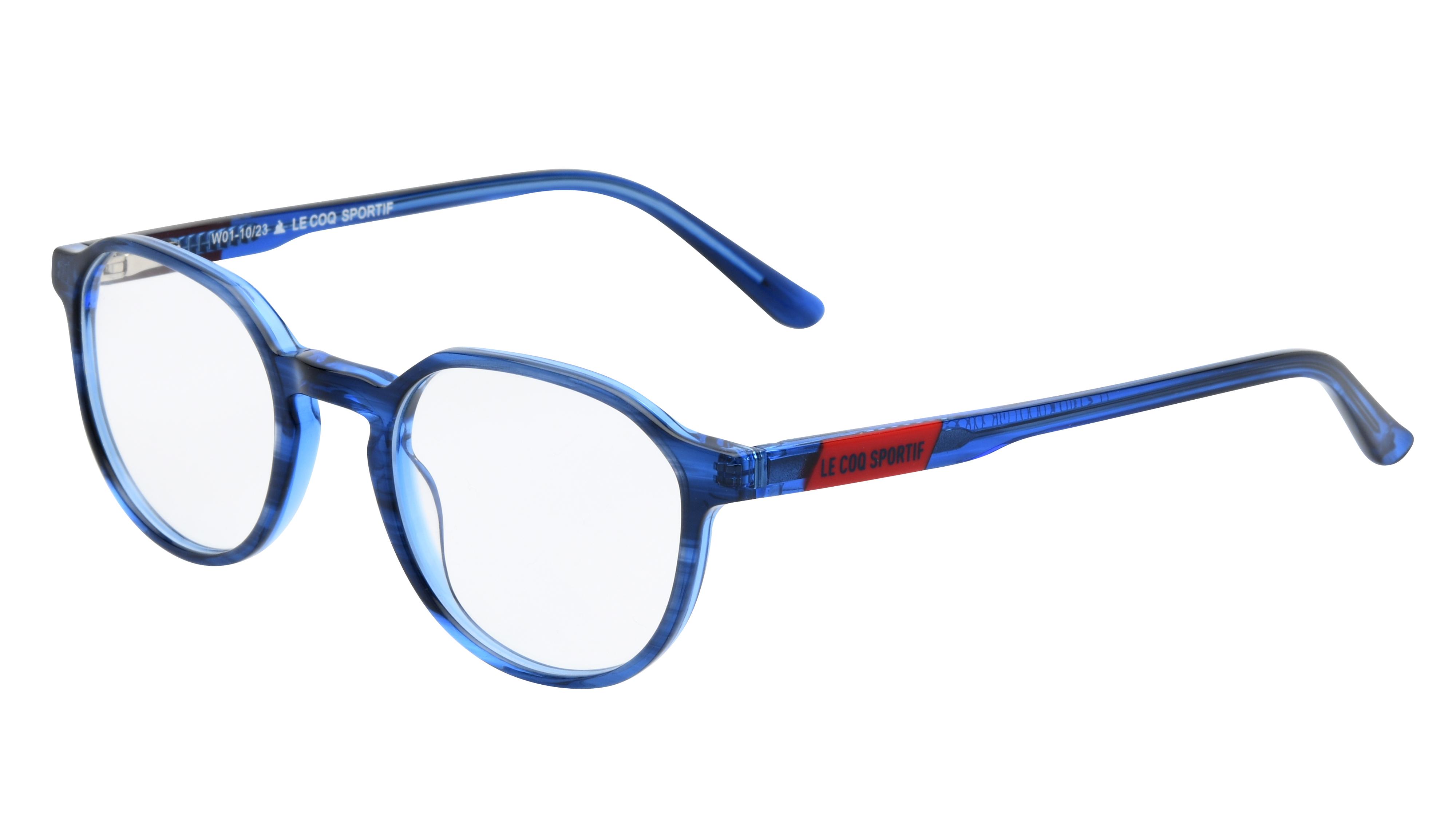 Lunettes de vue Le Coq Sportif Homme Bleu Ronde Lcs2302 Trois-Quart
