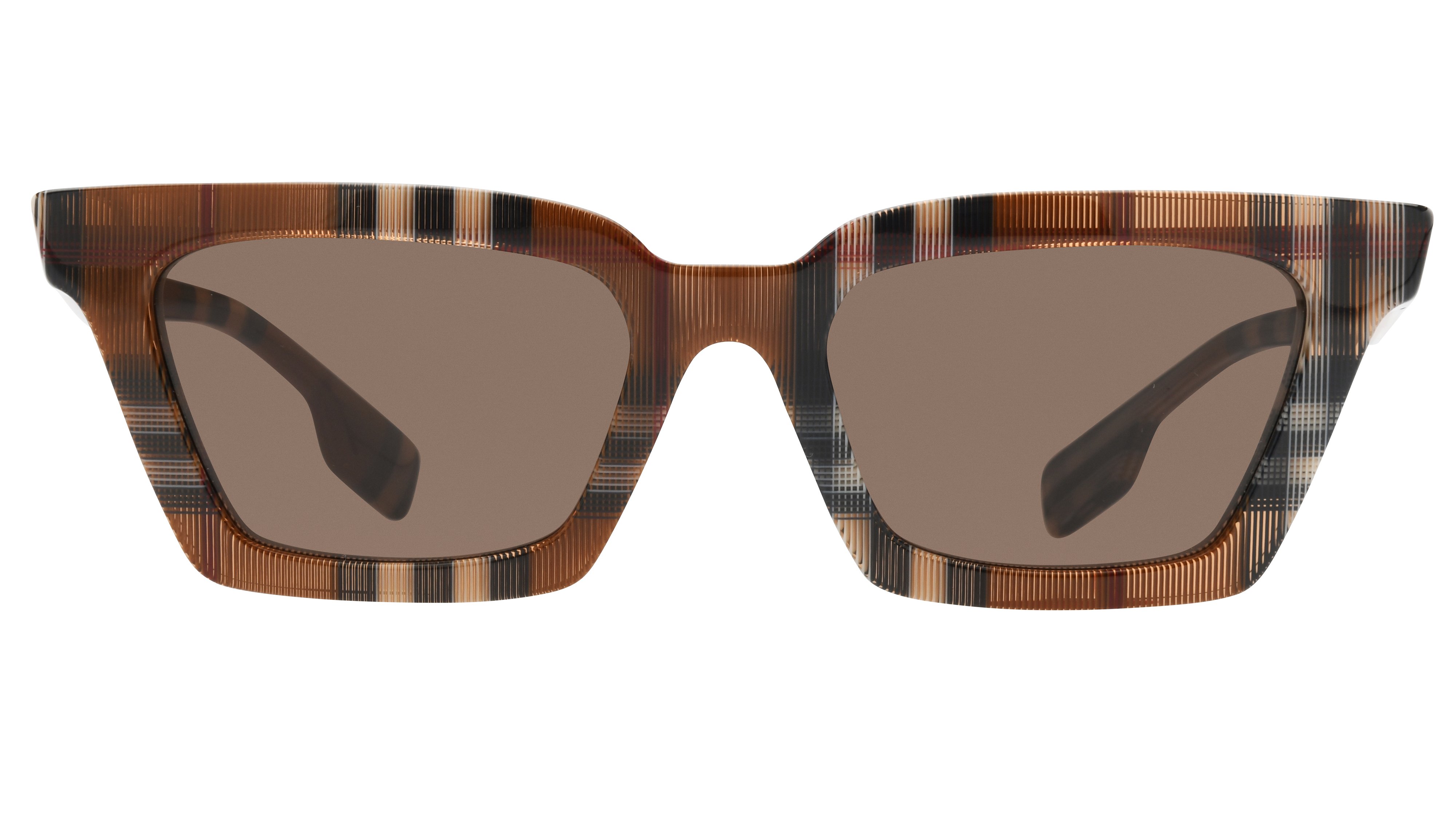 Lunettes de soleil Burberry Femme Marron Rectangle Be4392U Face